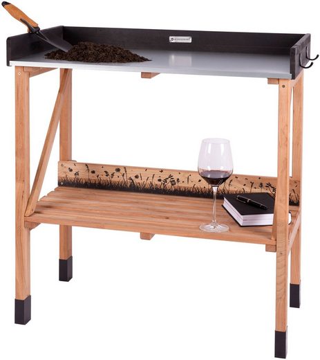 WONDERMAKE Pflanztisch »aus Kirschbaum Holz wetterfest für Garten