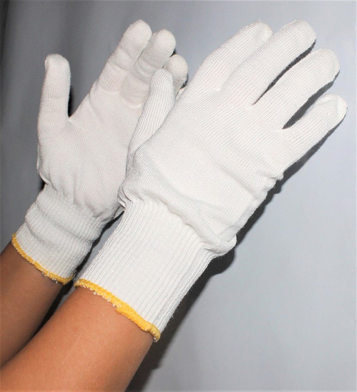 Montage-Handschuhe 10 Paar Schutzhandschuhe Feinstrick Schutz-Hand…