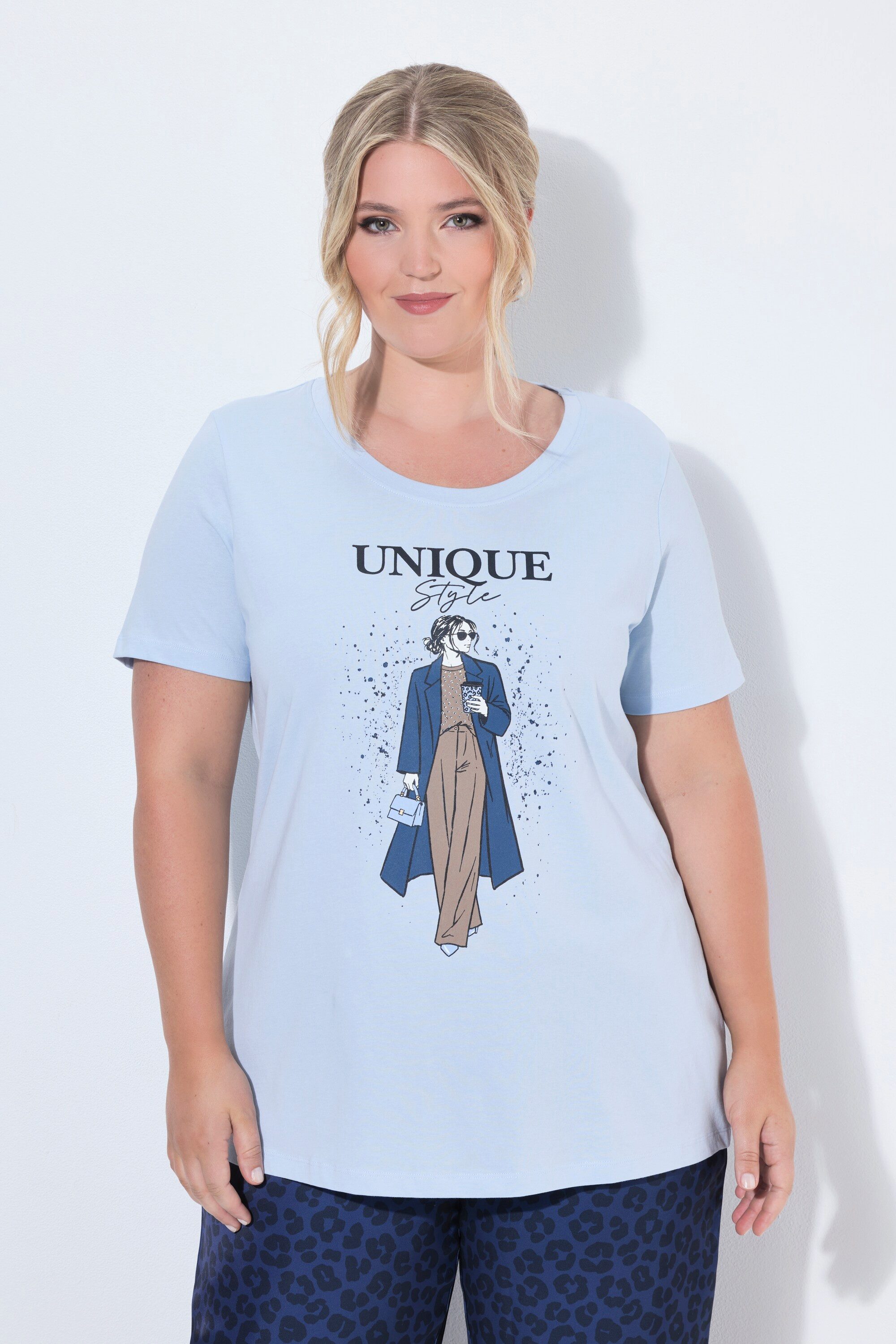 MIAMODA T-Shirt T-Shirt Komfort Fit Model mit Schriftzug
