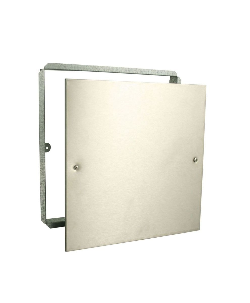 Marley Deutschland GmbH Wandfliese Niro - Abdeckplatte Edelstahl 200x200mm, Edelstahl V2A 0x0, weiß, für Wand- und Deckenmontage geeignet
