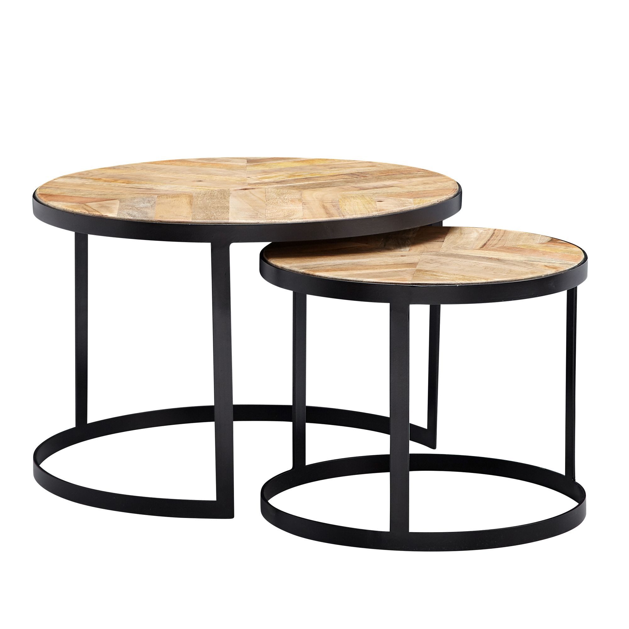 Couchtisch KLEMEN Massivholz Wohnzimmertische Braun