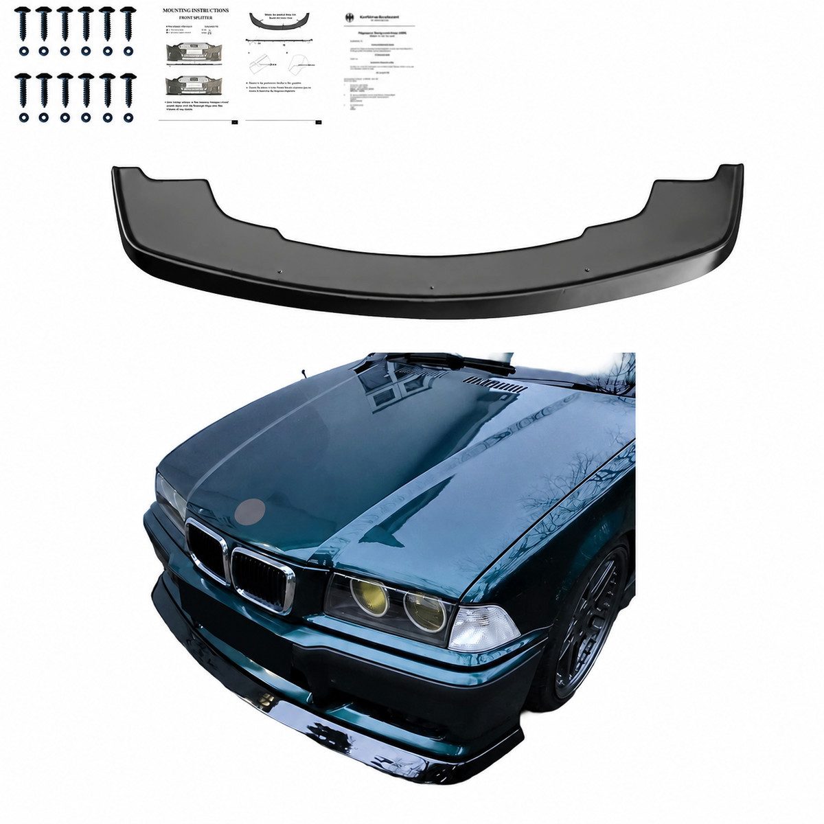 LLCTOOLS Frontstoßstange Frontsplitter passend für BMW M3 E36