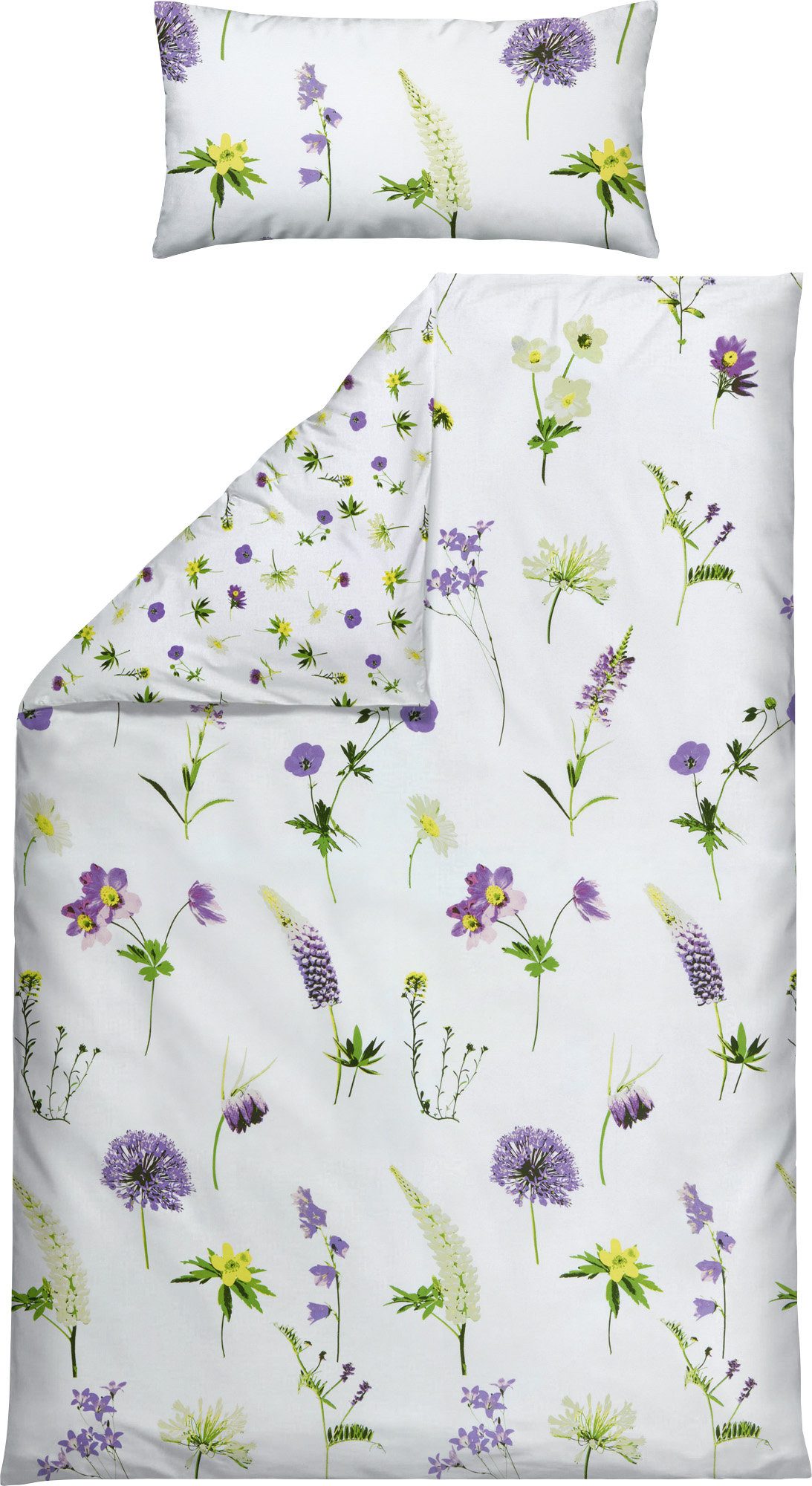 REDBEST Bettwäsche Wendebettwäsche, Renforcé, Blumen günstig online kaufen