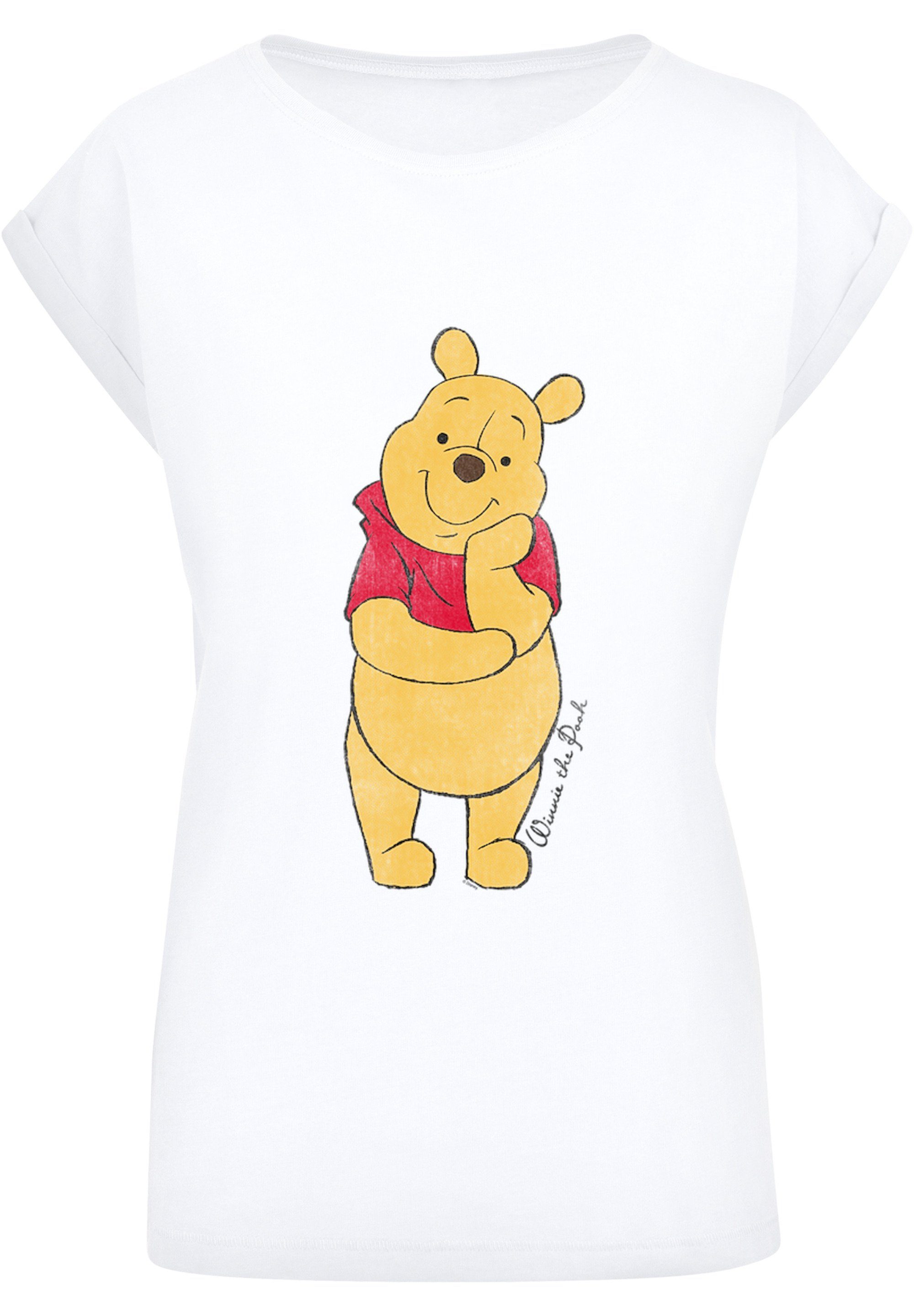 F4NT4STIC T-Shirt \'Disney Winnie The Pooh Classic\' Damen,Premium Merch, Regular-Fit,Kurze Ärmel,Bedruckt, Sehr weicher Baumwollstoff mit hohem  Tragekomfort | T-Shirts