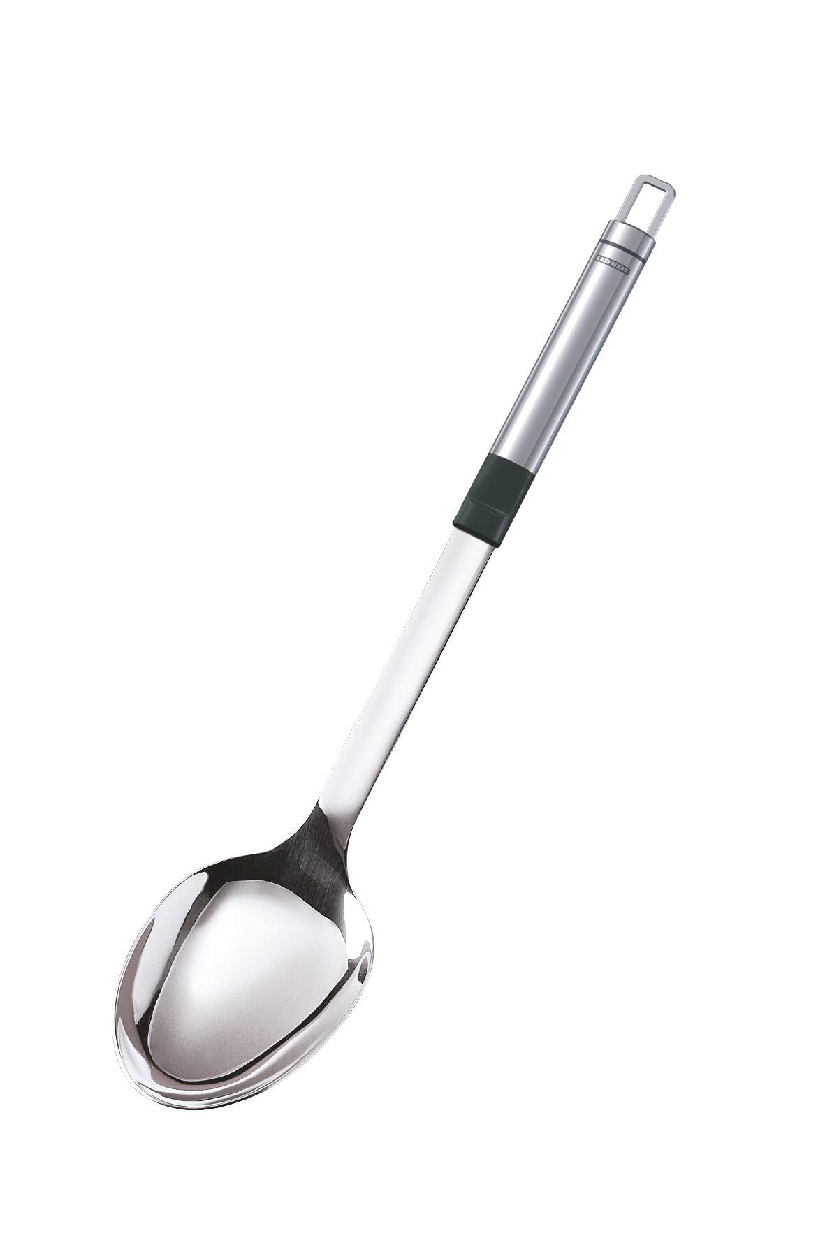 Leifheit Servierlöffel Gemüselöffel Edelstahl, Edelstahl und Kunststoff, ovale Griffform, Aufhängeöse, hochwertig – Bild 4 von 5