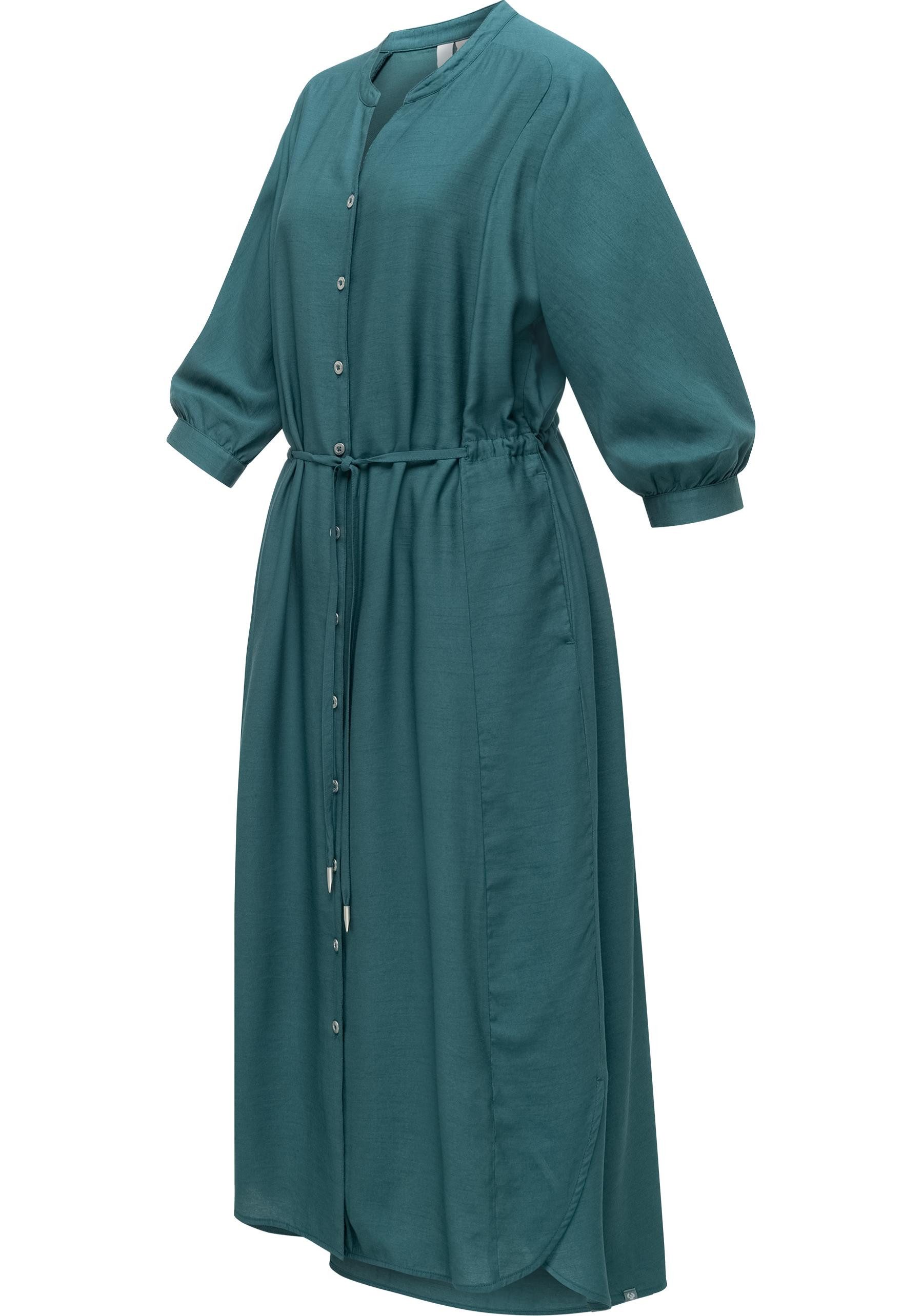 Ragwear Blusenkleid Trea Dress Modisches Damenkleid mit Taillengürtel