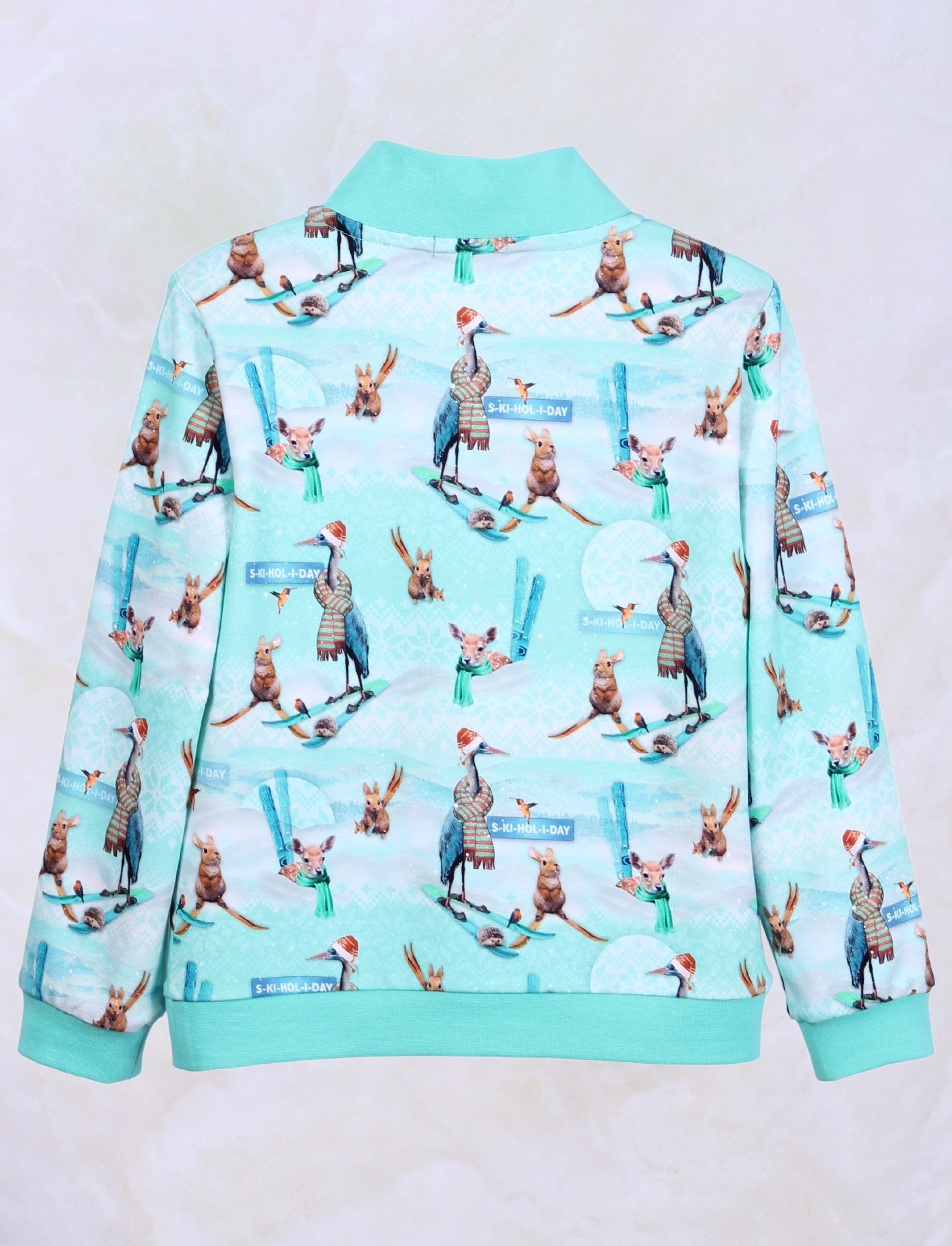 mit Kinder Europa Baumwolle, niedlichem Made Skihasen-Print Pullover Sweater Sweatshirt in Mädchen coolismo