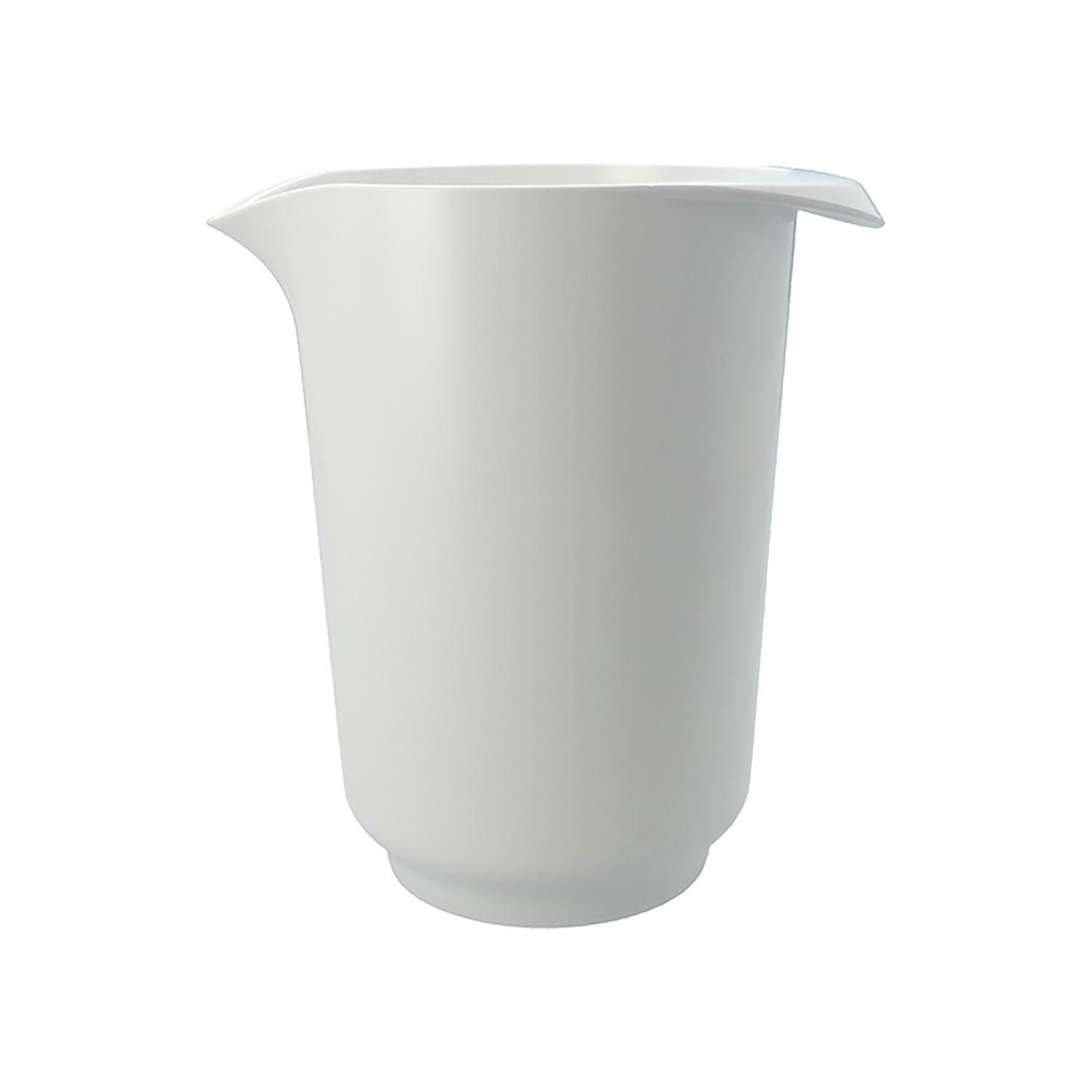Birkmann Rührschüssel COLOUR KITCHEN, Weiß, H 18,5 cm, 1,5 Liter, Kunststoff, (1-tlg), PET-Kunststoff, mit Anti-Rutsch-Ring am Boden