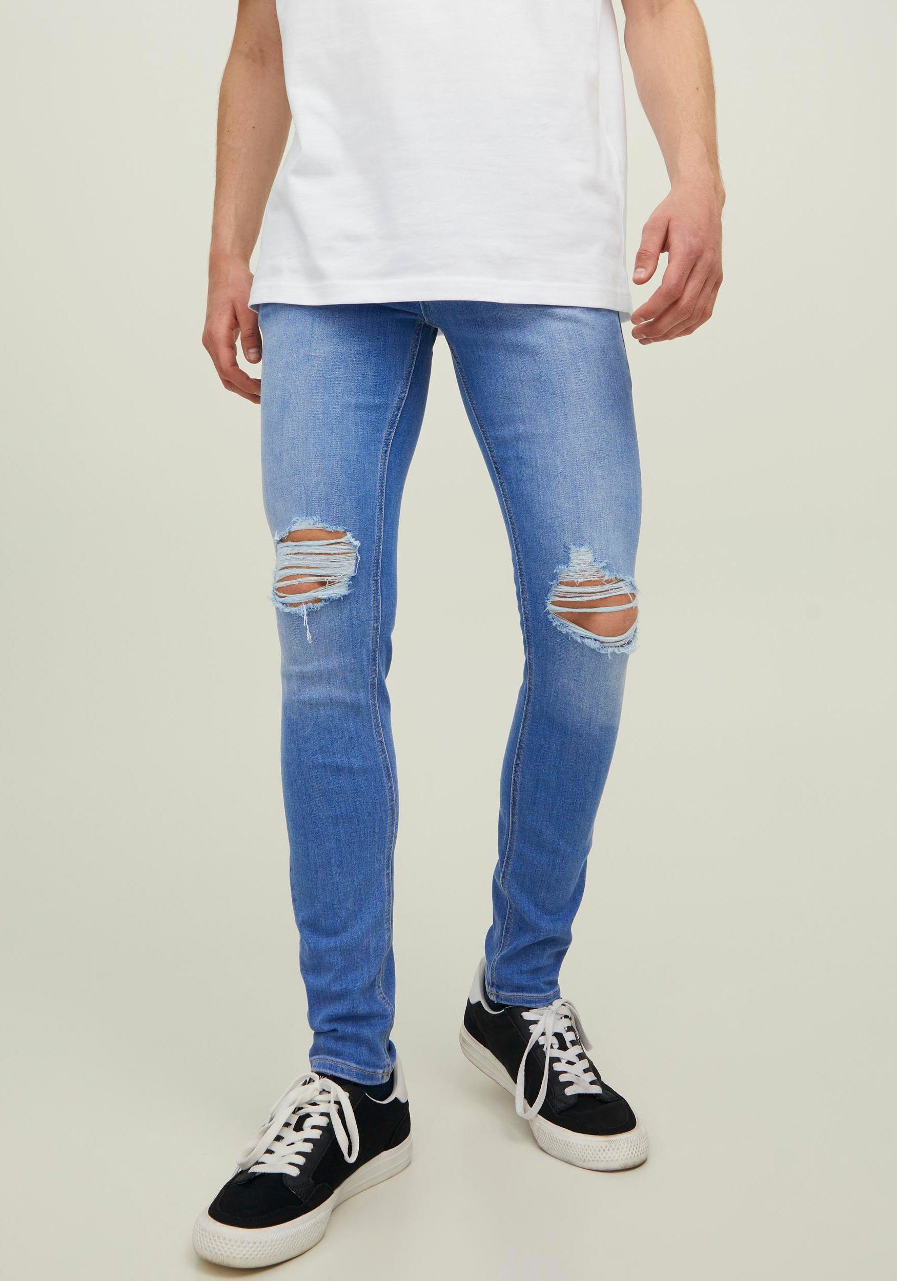 Jack & Jones Skinny-fit-Jeans JJILIAM JJORIGINAL GE 314 Blue Denim | Stretchjeans
