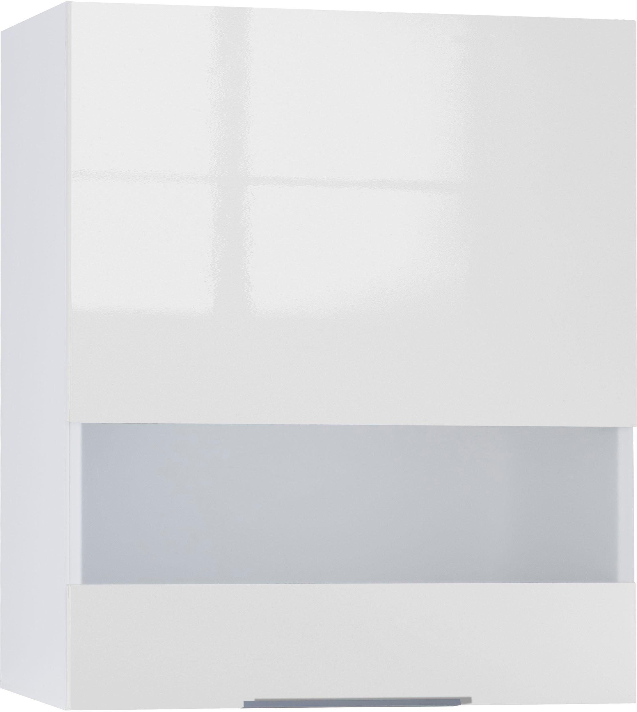 OPTIFIT Glashängeschrank Tara, Breite 60 cm weiß Glanz | weiß | Hängeschränke