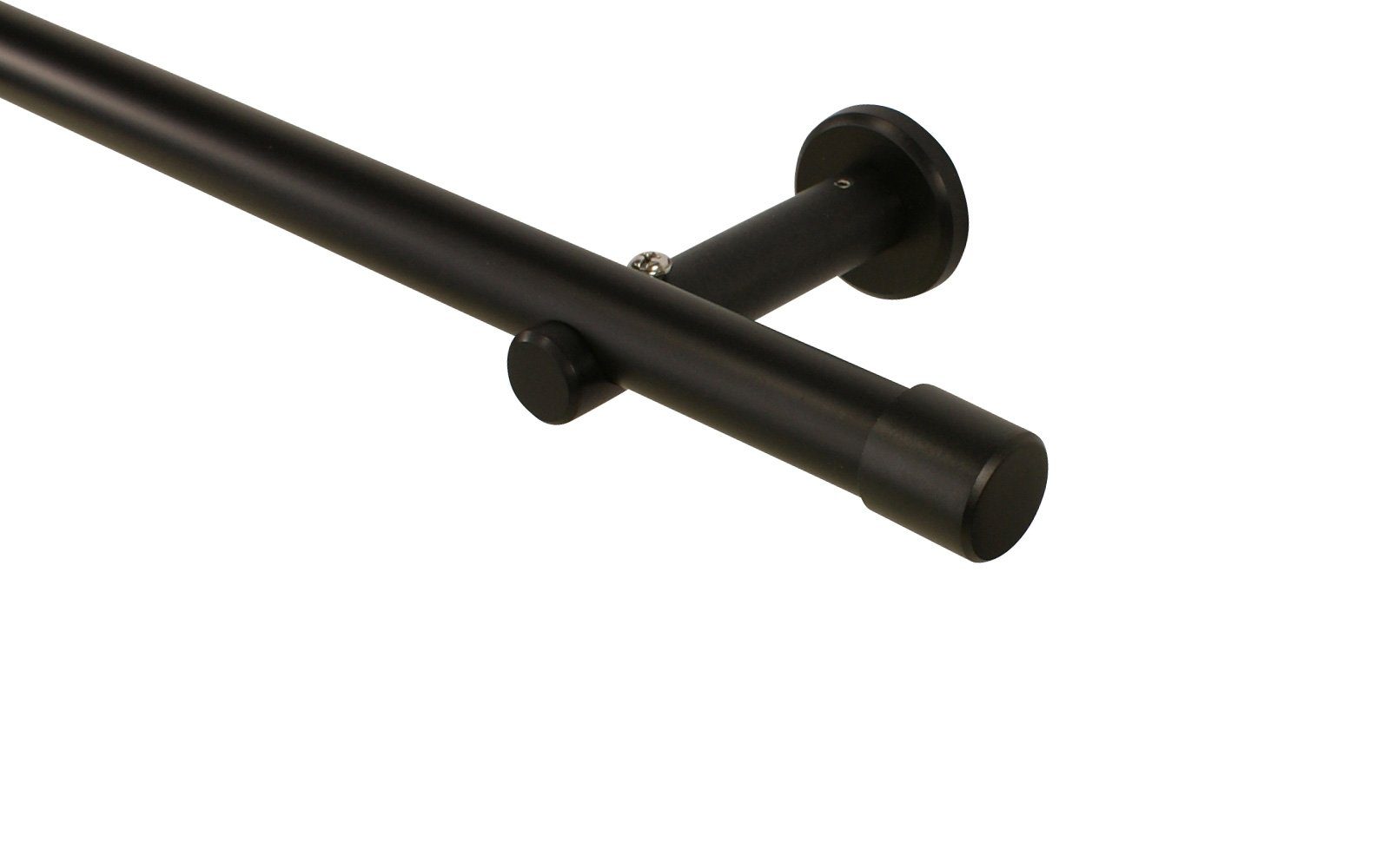 iso-design Gardinenstange 20 mm Schwarz Endstück günstig online kaufen