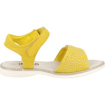 Indigo Mädchen Sommer Freizeit Sandale Glitzersteine 482-312 Yellow Sandale