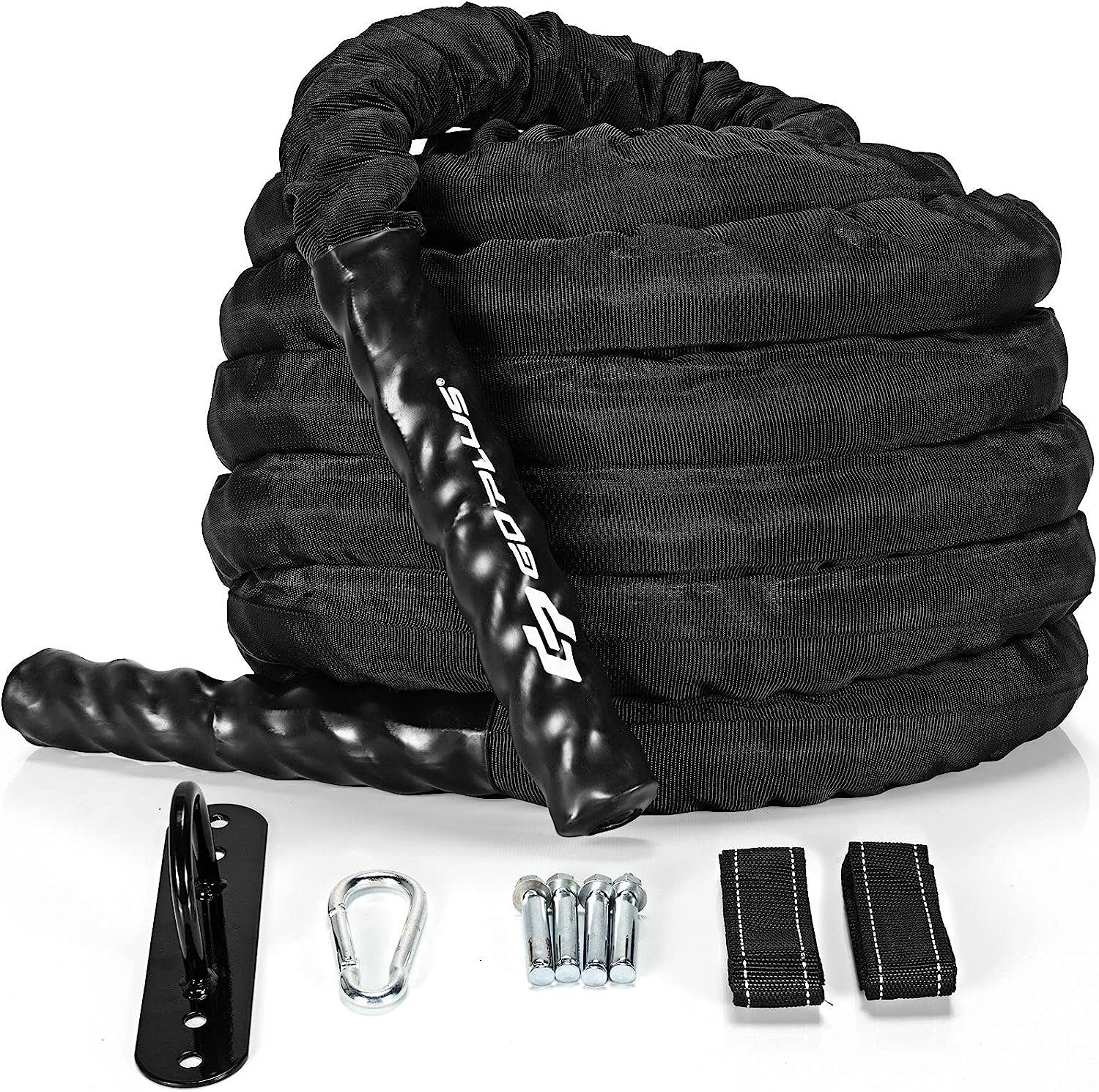 KOMFOTTEU Fitnessseil Battle Rope, Sportseil Krafttraining für Muskelaufbau &