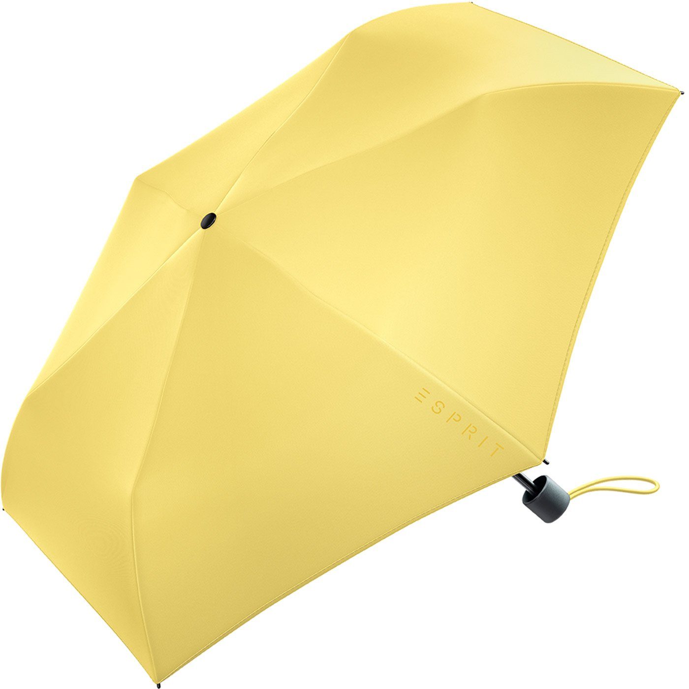 Esprit Taschenregenschirm Mini Regenschirm Damen Slimline FJ 2023, sehr leicht, in den neuen Trendfarben