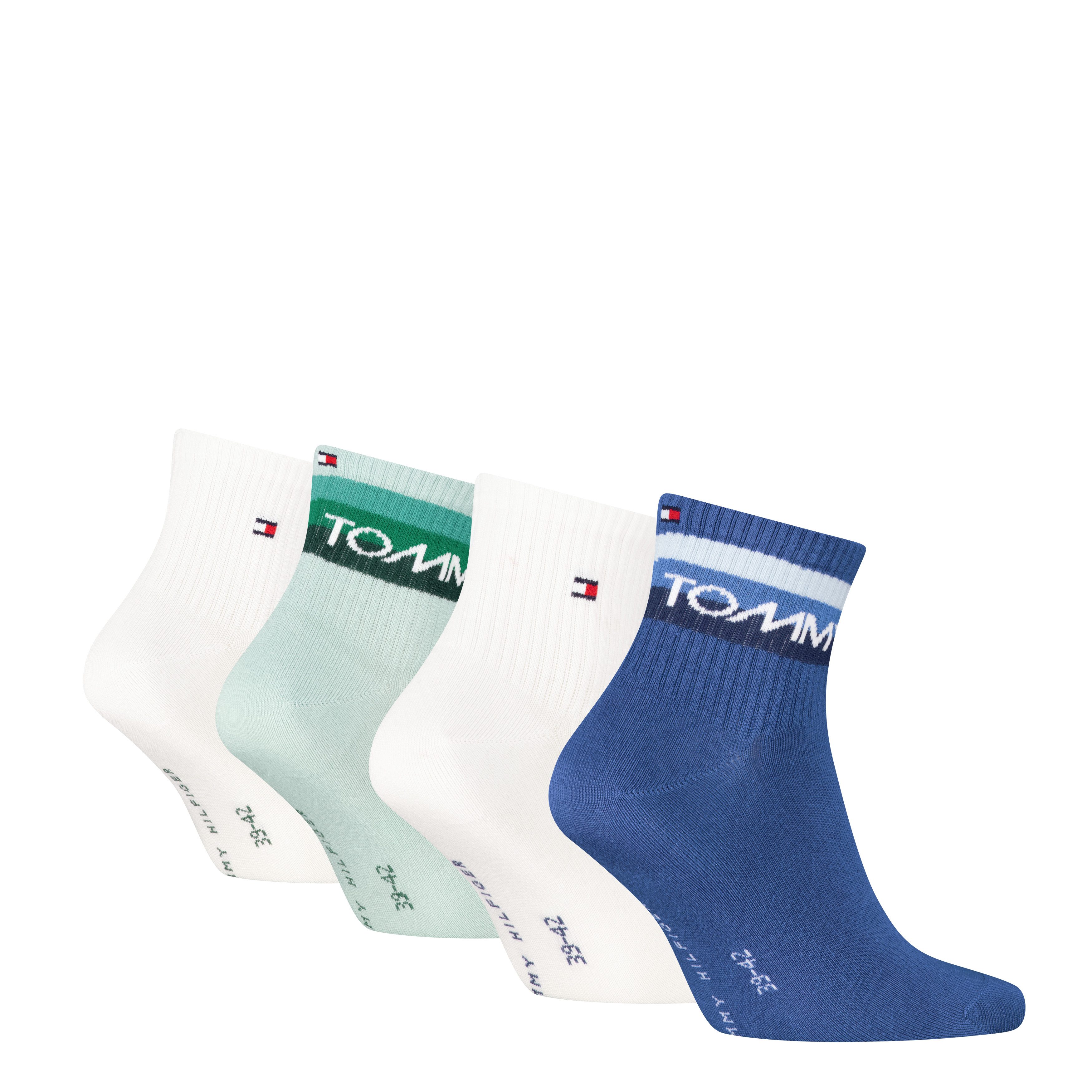 Tommy Hilfiger Kurzsocken TH MEN QUARTER 4P SPORT TH LOGO ECOM (4 Paar) günstig online kaufen