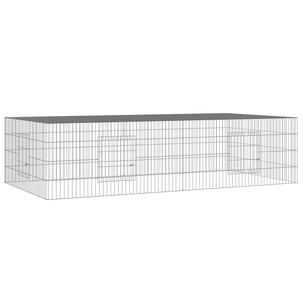 vidaXL Kleintierstall, Kaninchenkäfig 2 Paneele 220x110x55 günstig online kaufen