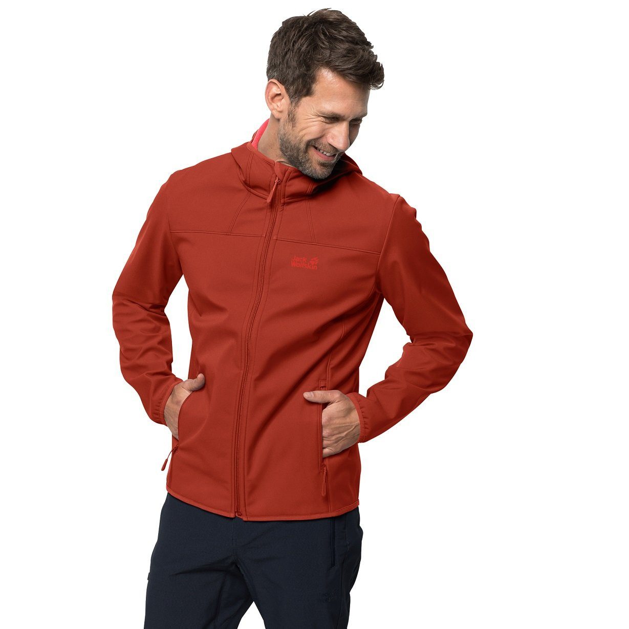 Softshelljacke Northern Point (winddicht, wasserabweisend, PFC-frei) rot Herren