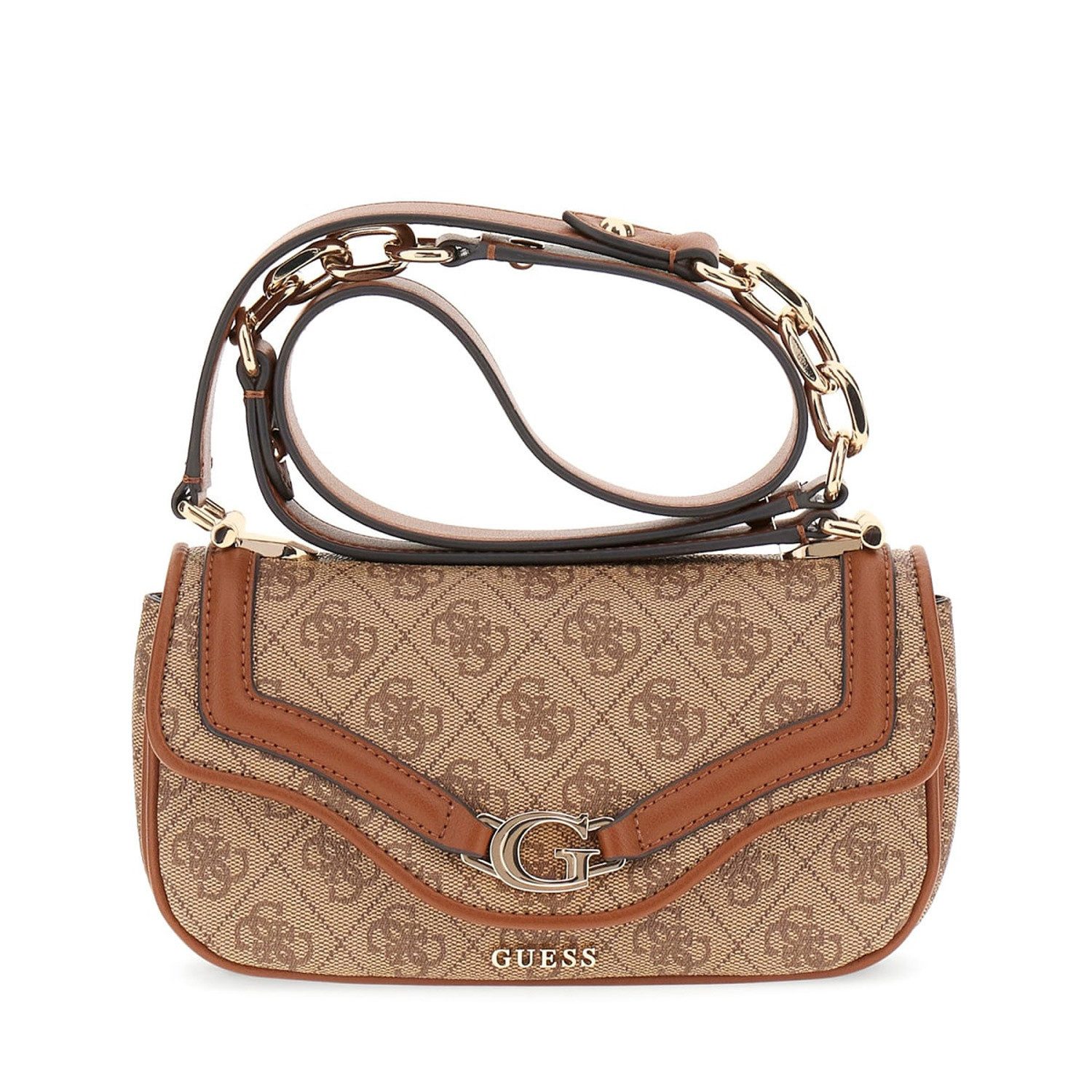 Guess Umhängetasche GUESS Umhängetasche Dea Latte Logo (1, 1-tlg., 1)