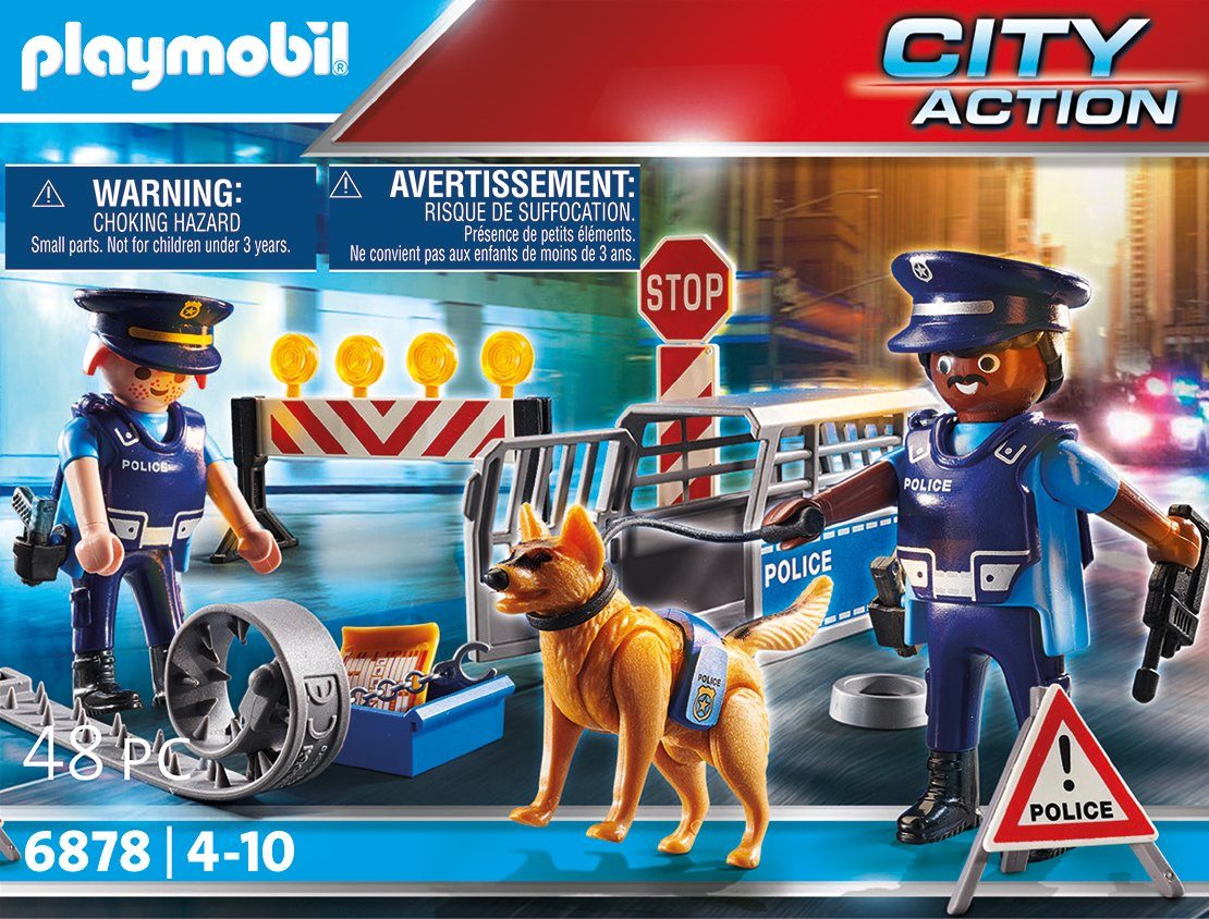 Image of PLAYMOBIL® City Action - Polizei-Straßensperre 6878
