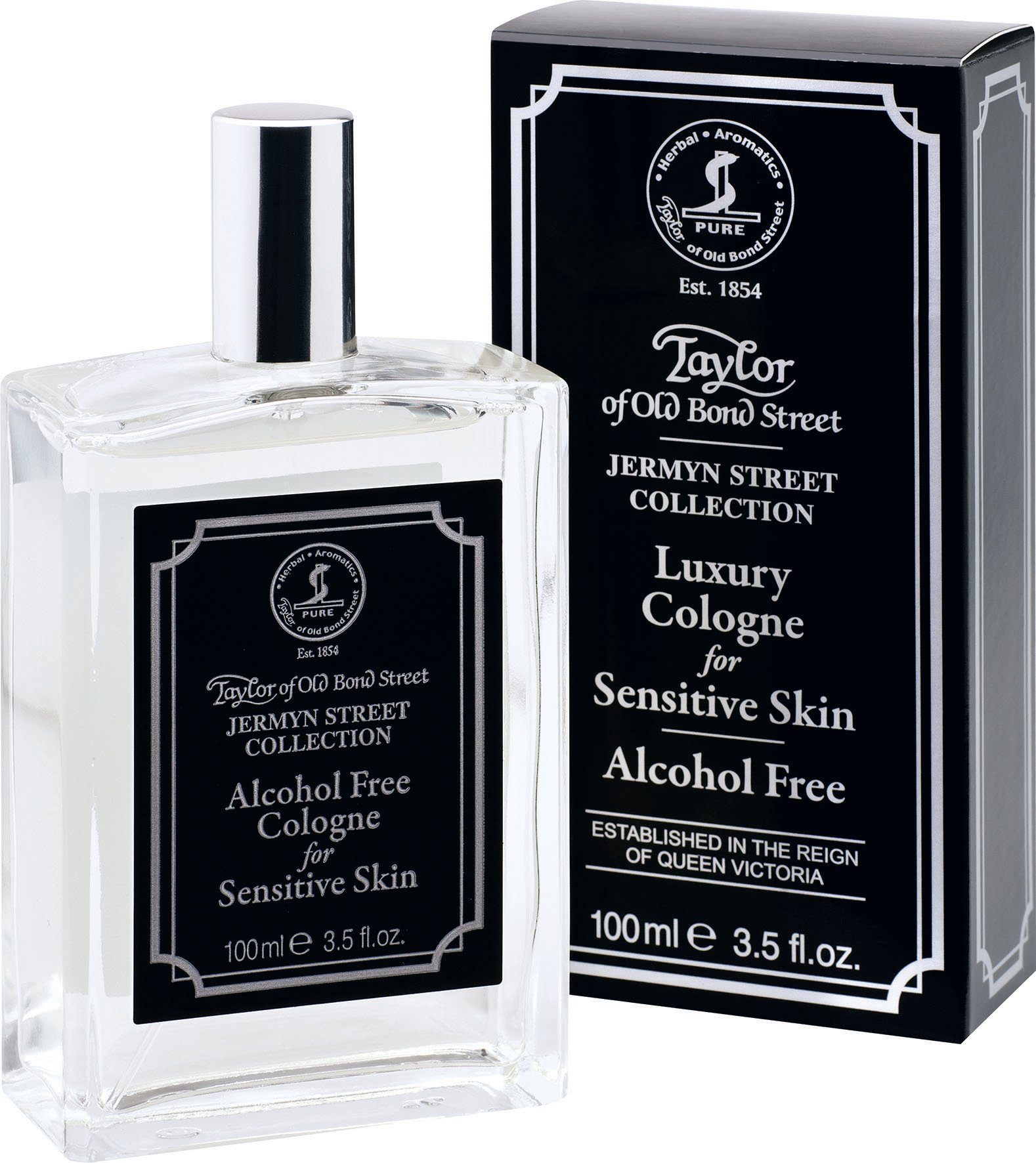 Taylor of Old Bond Street Eau de Cologne Jermyn Street Collection, Alkoholfreier Duft mit pflegenden ätherischen Ölen für den ganzen Tag.