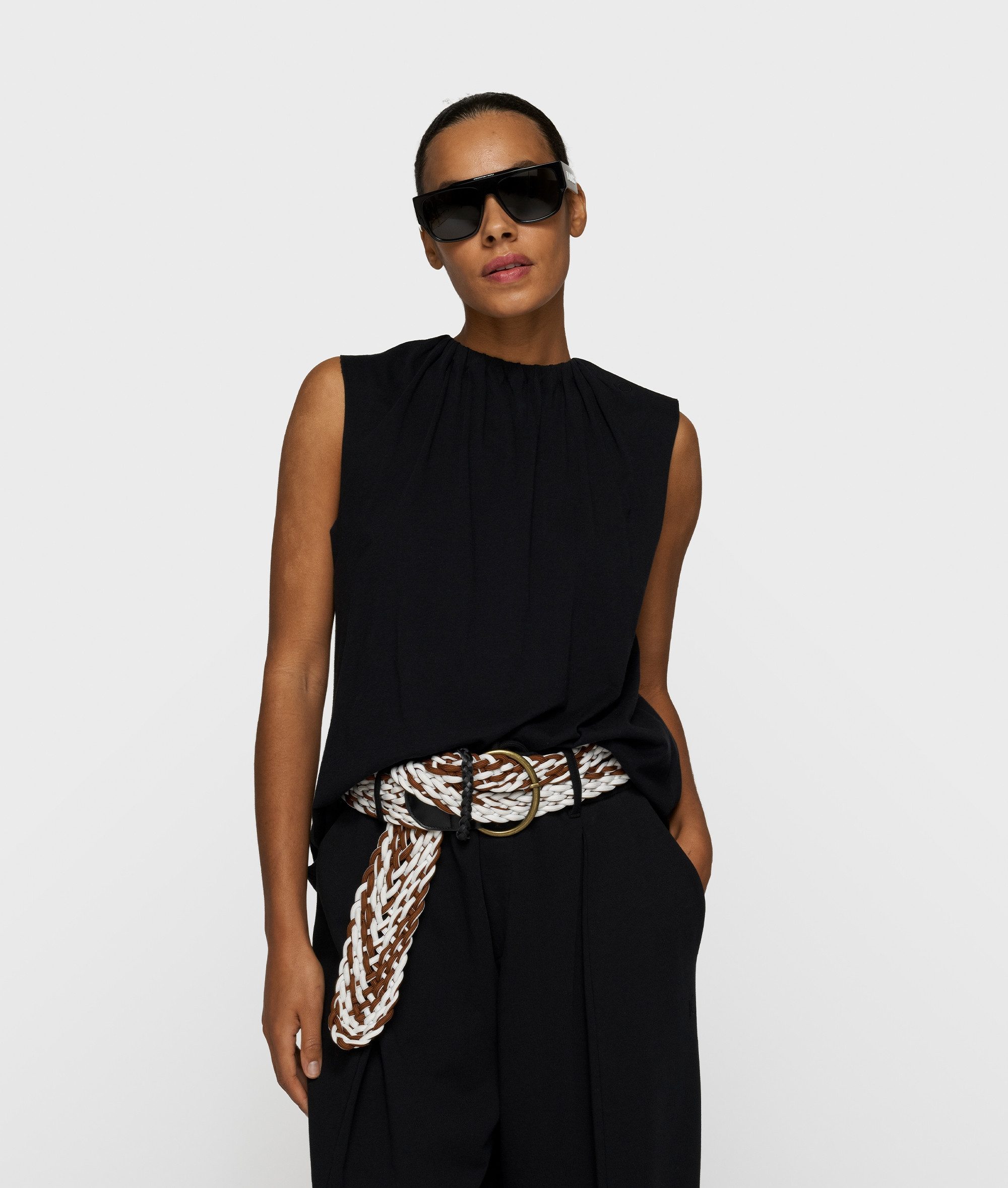 10DAYS T-Shirt pleated top jersey