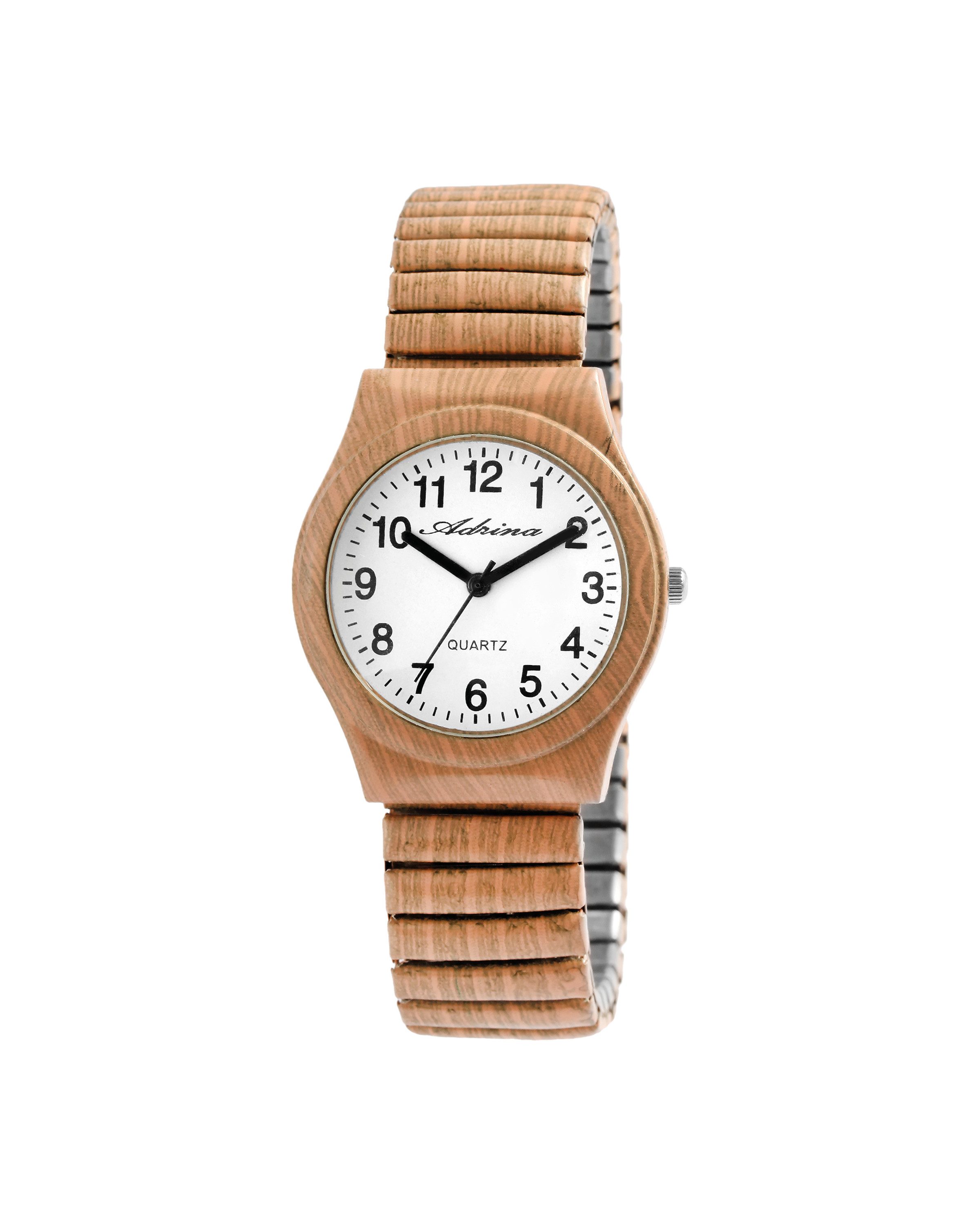 Quarzuhr Adrina Damenarmbanduhr mit Edelstahlzugband, Ø 34 mm (Colores)