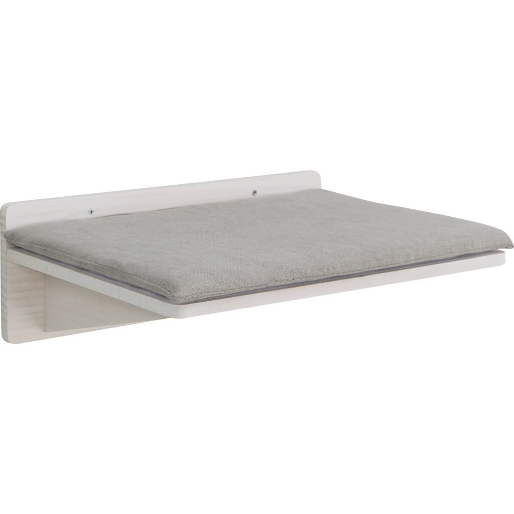 TRIXIE Katzen-Kletterwand Liegeplatte zur Wandmontage - weiß - 50 × 17,5 × 36,5 cm