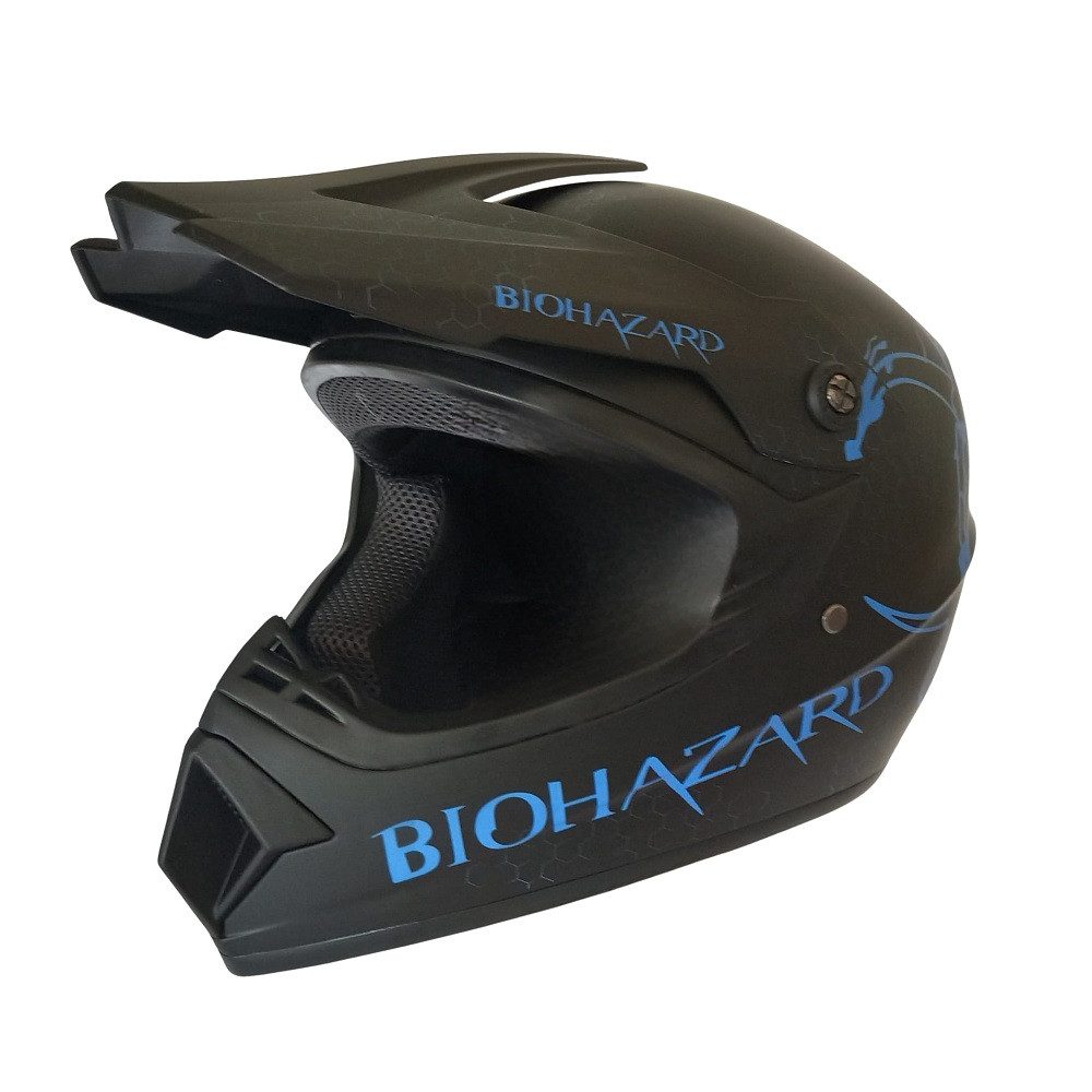 FunSport-Factory Motocrosshelm BioHazard Kinder Crosshelm Motocross Helm Kinder Motorradhelm Offroad