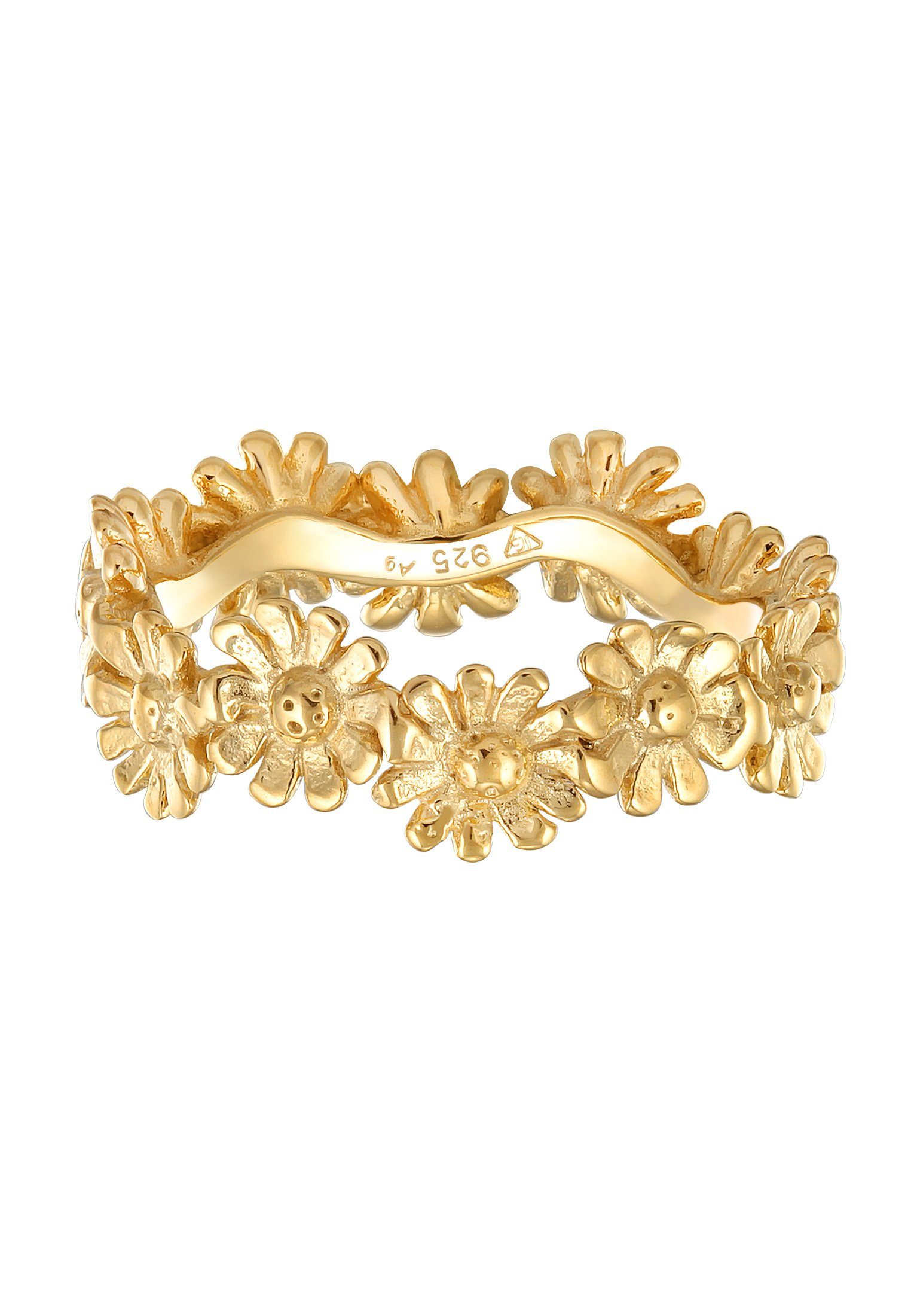 Elli Fingerring Bandring Blüte Blume Flower günstig online kaufen