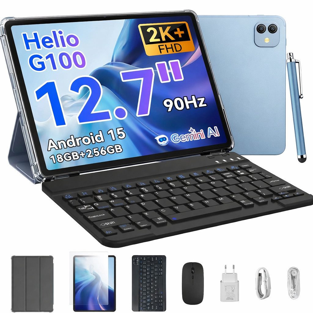 blackview 12.7" Link 8 2K+ 90Hz G100 Android 15 Tablet (13", 256 GB, 15, 4G(LTE), 12,7 zoll, Android 15, 8400mAh, 4G LTE, G100, 256GB)