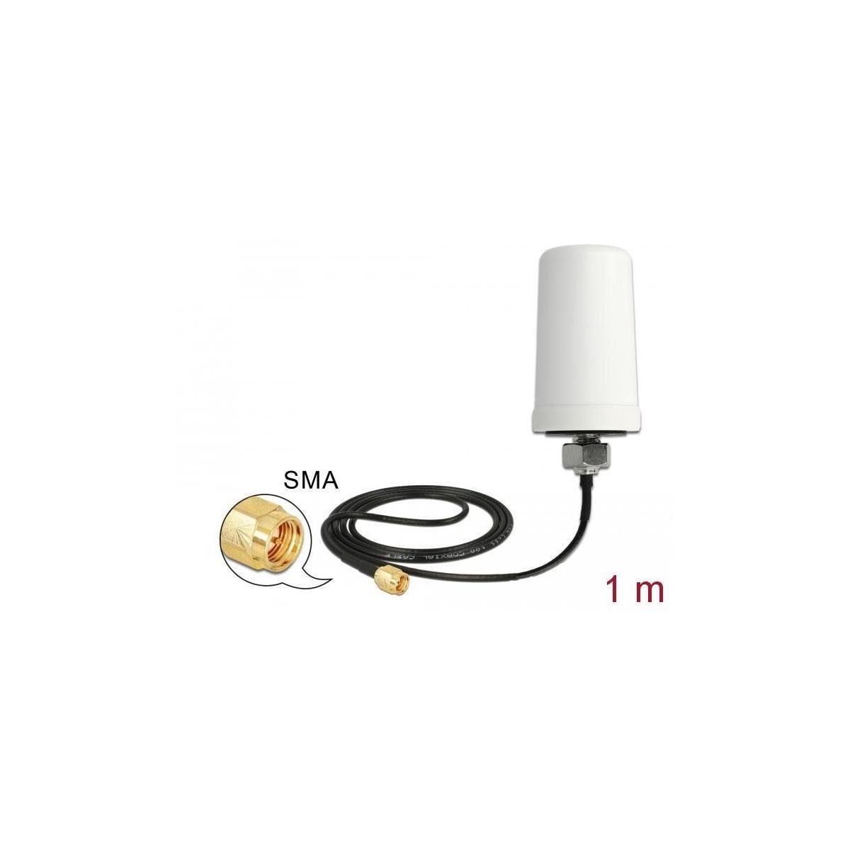 Delock 89486 - WLAN 802.11 ac/a/h/b/g/n Antenne SMA Stecker 1,4... WLAN-Antenne