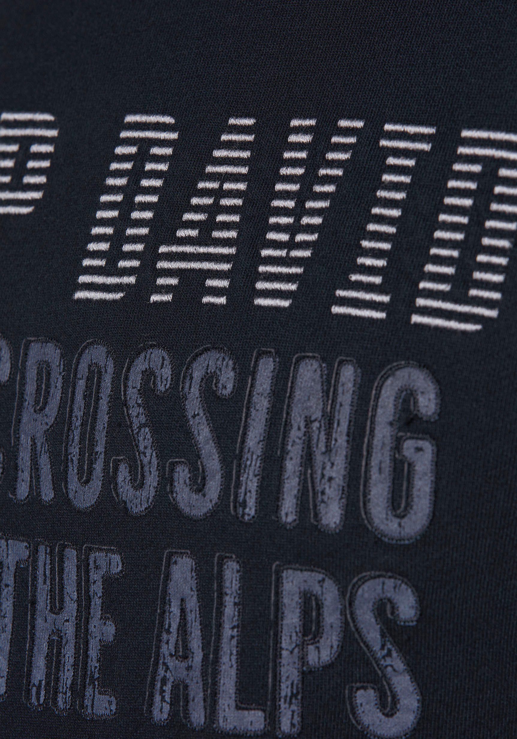 CAMP DAVID Sweatshirt mit Prints und Stickereien