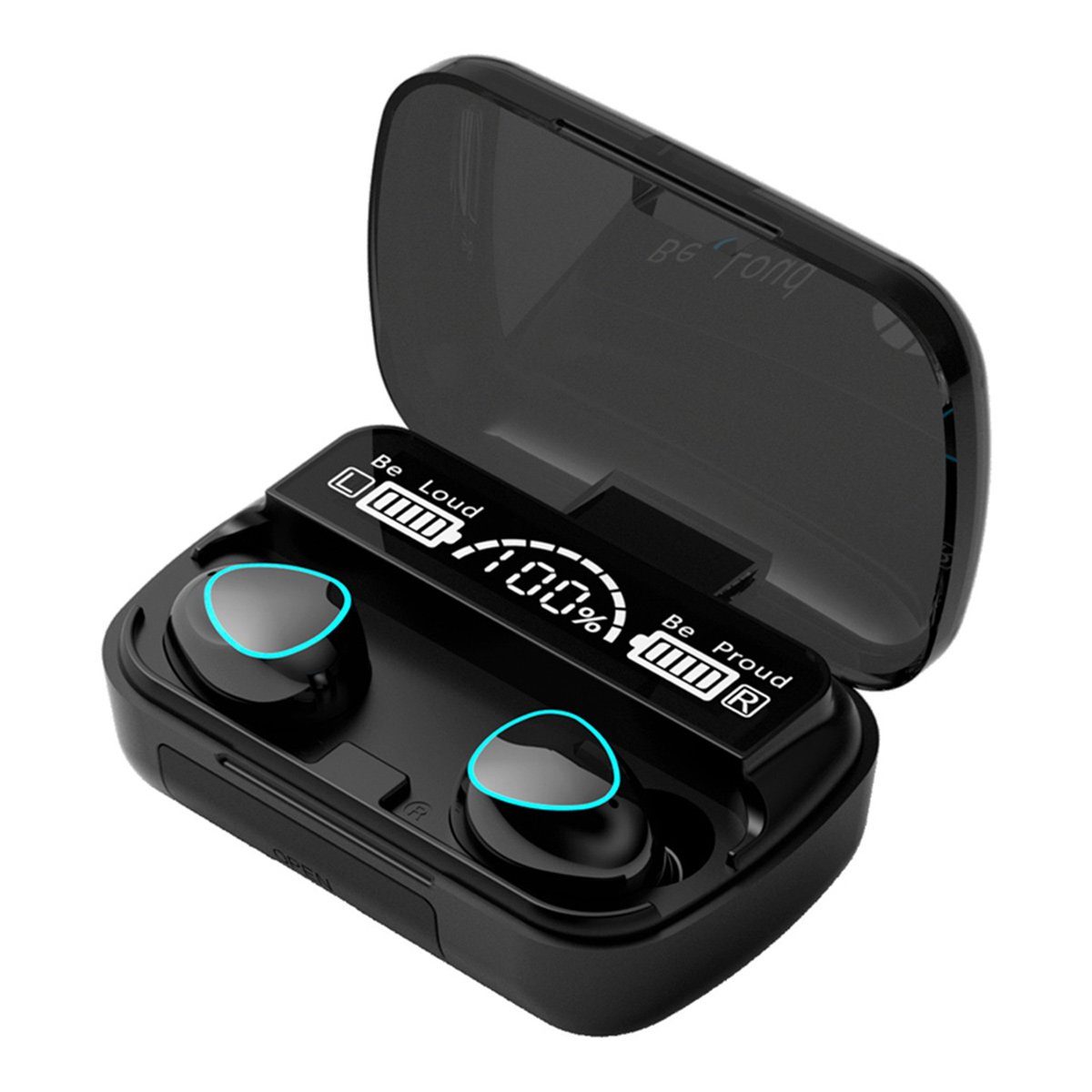für Bluetooth Schwarz Sport Jormftte Bluetooth-Kopfhörer mit Kopfhörer,Kabellos Arbeit LED-Anzeige