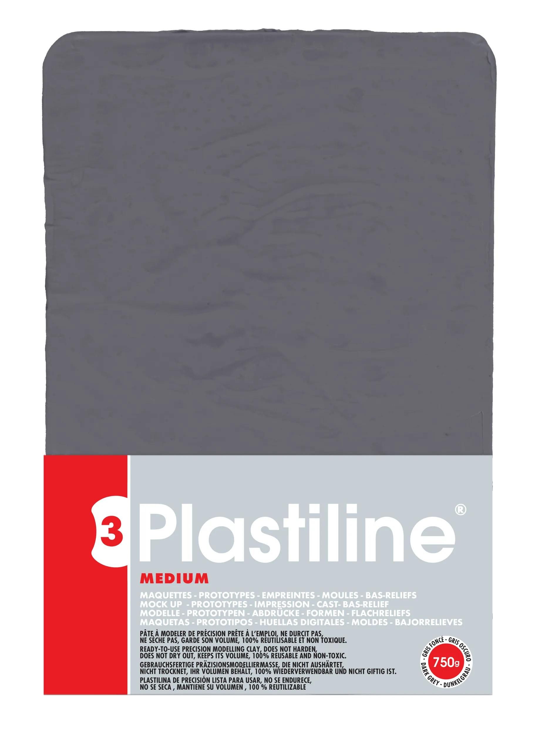 Plastiline Knete Plastiline, Block 750g, Härtegrad 3 (medium) 7755T