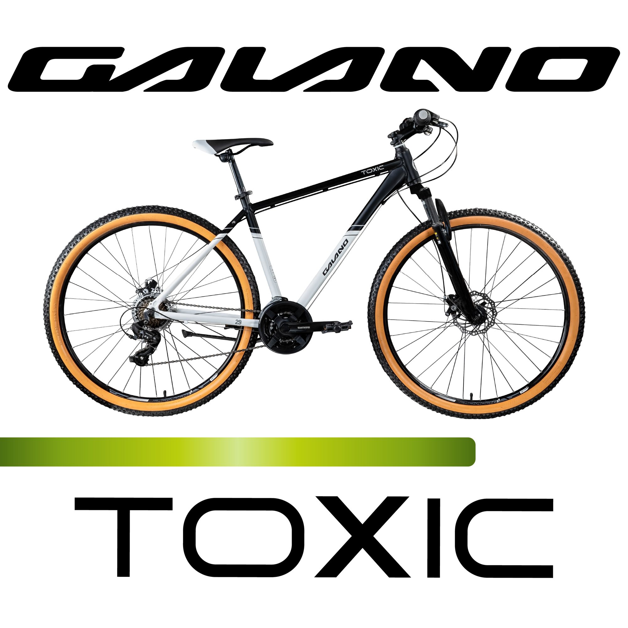 Galano Mountainbike Toxic 29", 21 Gang, Kettenschaltung, Mountainbike Hardtail 29 Zoll MTB Fahrrad