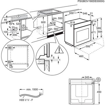 AEG Induktions Herd-Set EEB331010M, mit Backauszug, Hob²Hood - Funktion