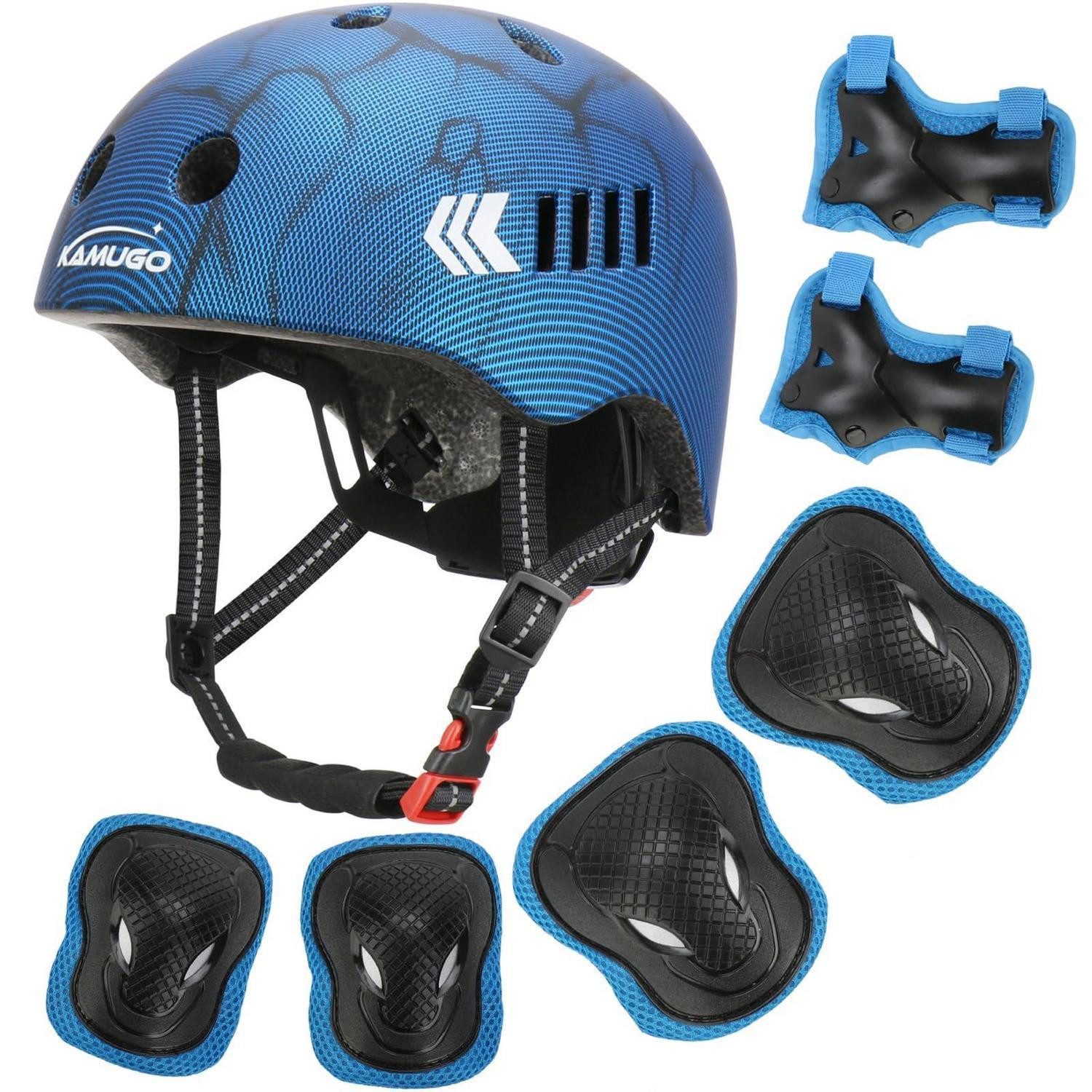 LuxusKollektion Kinderhelm Kinderhelm mit Schutzausrüstung Blau