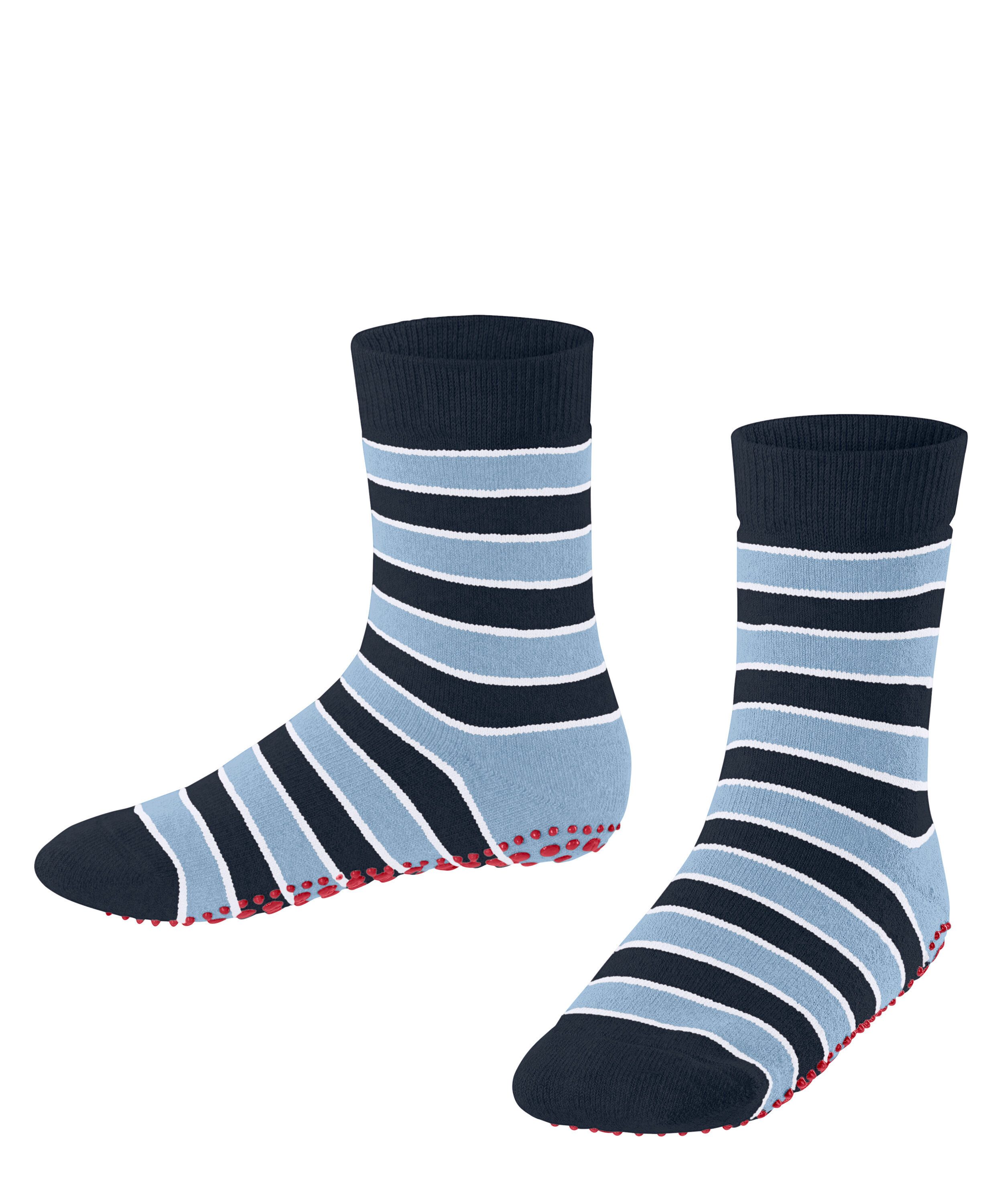 FALKE Haussocken Simple Stripes (1-Paar) mit rutschhemmendem Noppendruck