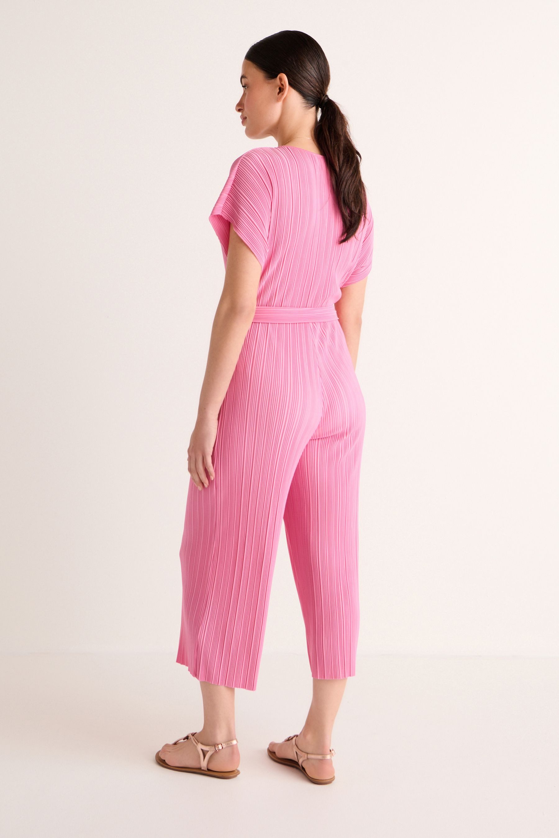 Next Jumpsuit Plissierter Hosenrock-Jumpsuit – Kurzgröße günstig online kaufen