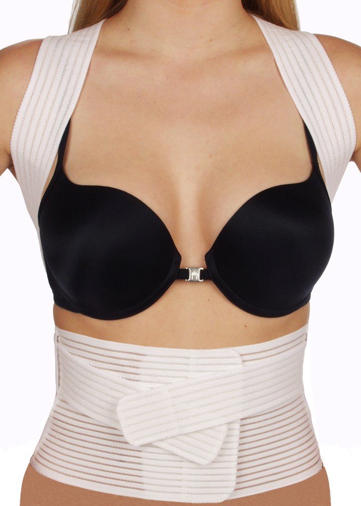 Hydas Bauch- und Rückenstützgürtel mit Geradehalter, korrigiert schlechte Körperhaltung, zur Unterstützung der Bauch- und Rückenmuskulatur