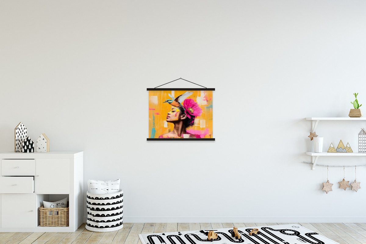 MuchoWow Poster Vogel - Frau - günstig online kaufen