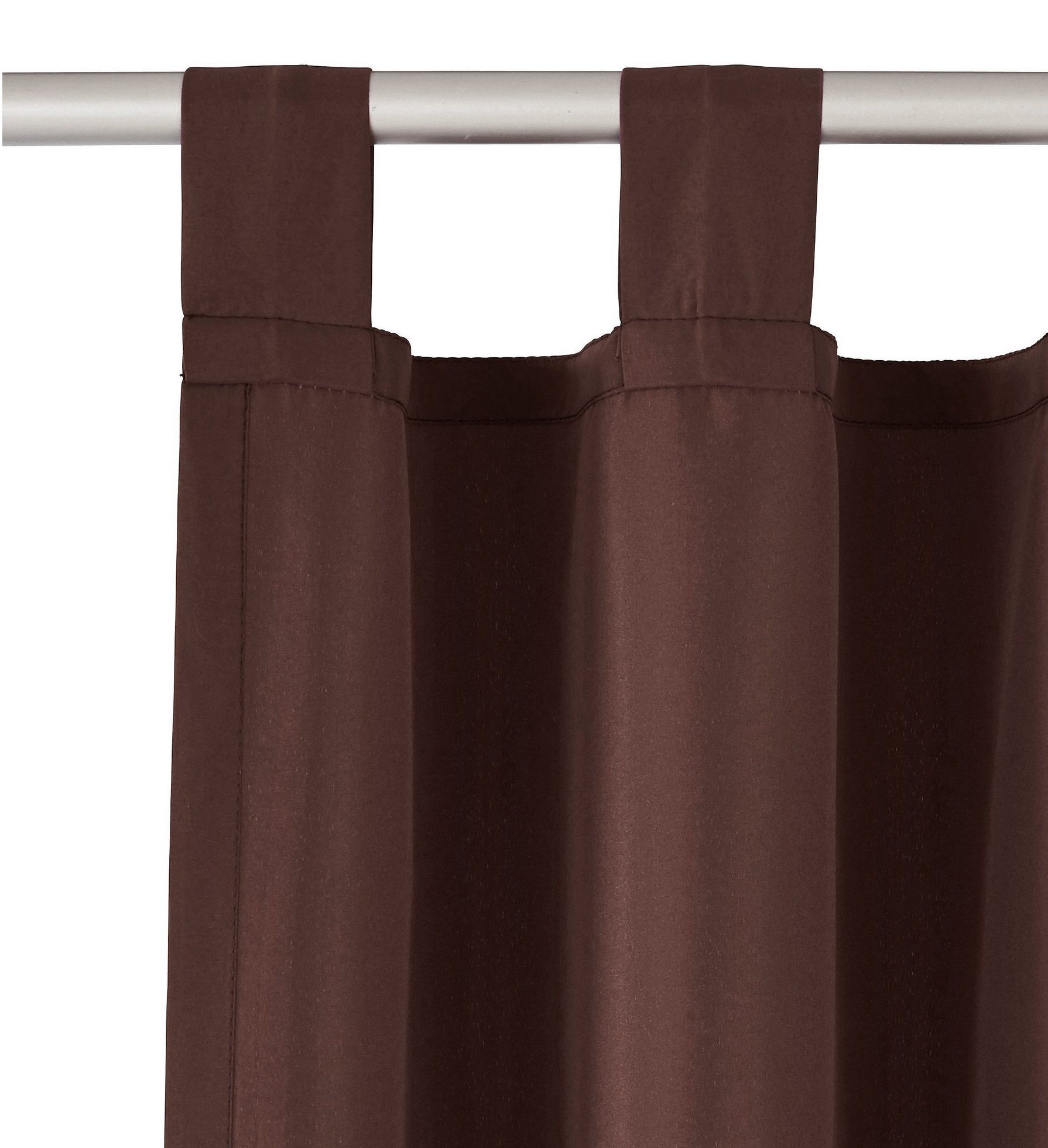 OTTO home Vorhang Parry (2 St), Schlaufen, blickdicht, Polyester, 2-er Set, blickdicht, monochrom, basic