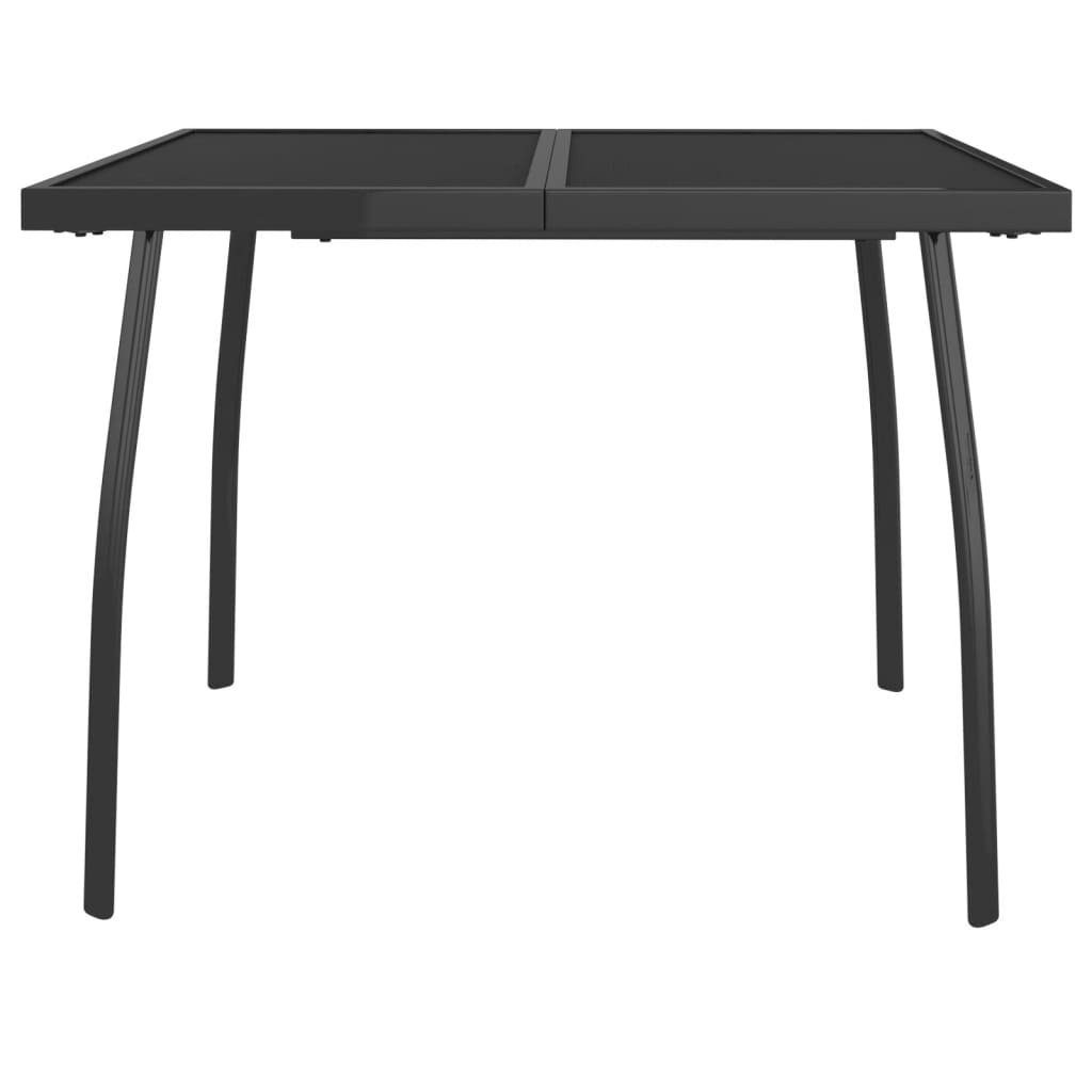 vidaXL Gartentisch 100 x 100 x 72 cm Gartentisch Anthrazit 100x100x72 cm Stahlgitter Esst