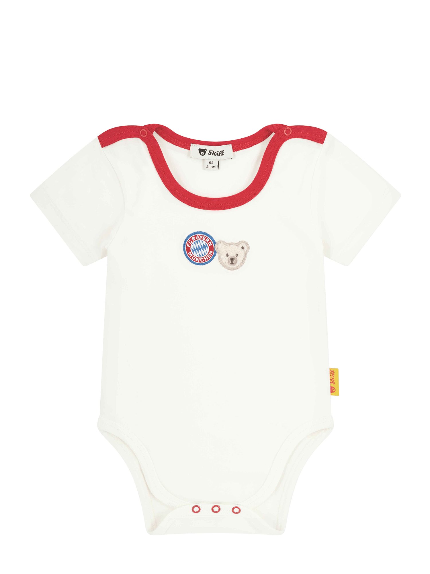 Steiff Body FC Bayern München, Body kurzarm, Baby, Weiß