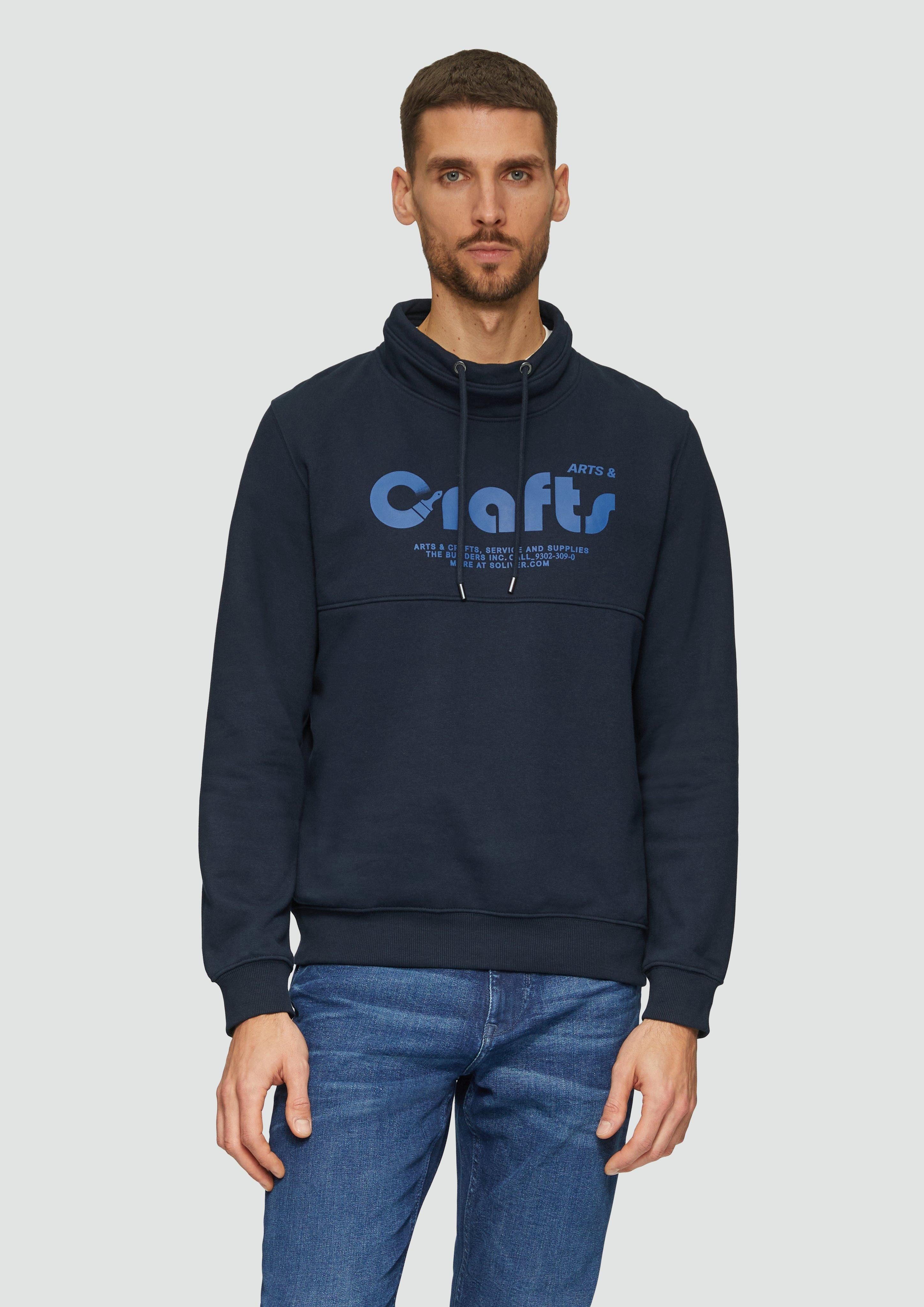s.Oliver Sweatshirt Sweatshirt mit Frontprint und günstig online kaufen