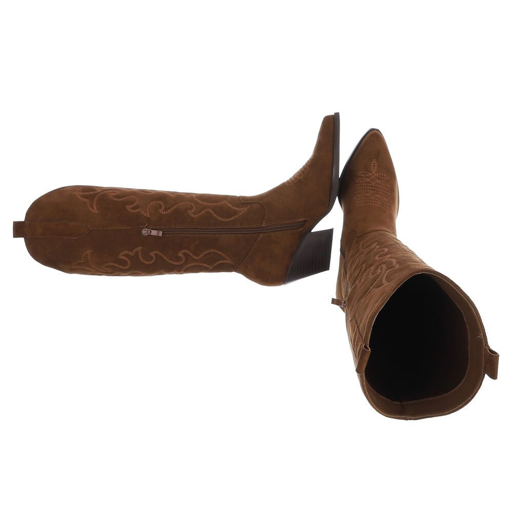 Ital-Design Elegante Cowboy-Stiefel mit Verzierungen für Damen Westernstief günstig online kaufen