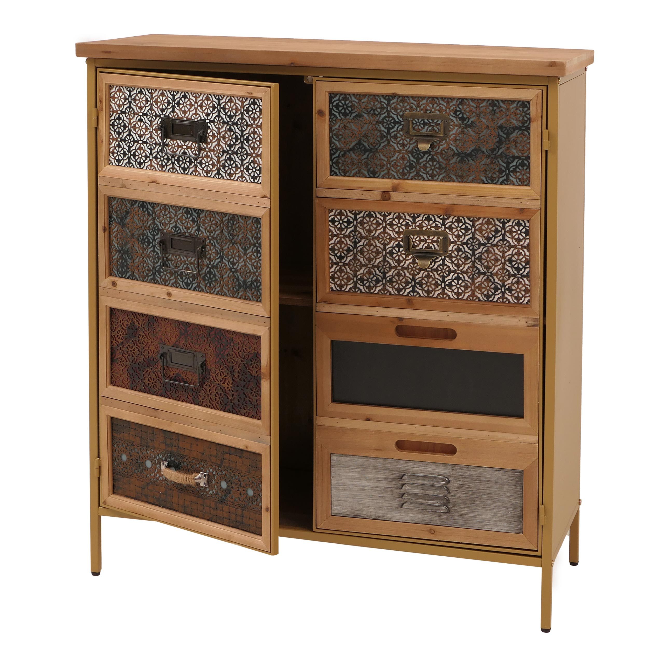 MCW Apothekerschrank MCW-O79-WB Stabiles Gestell aus Eisen