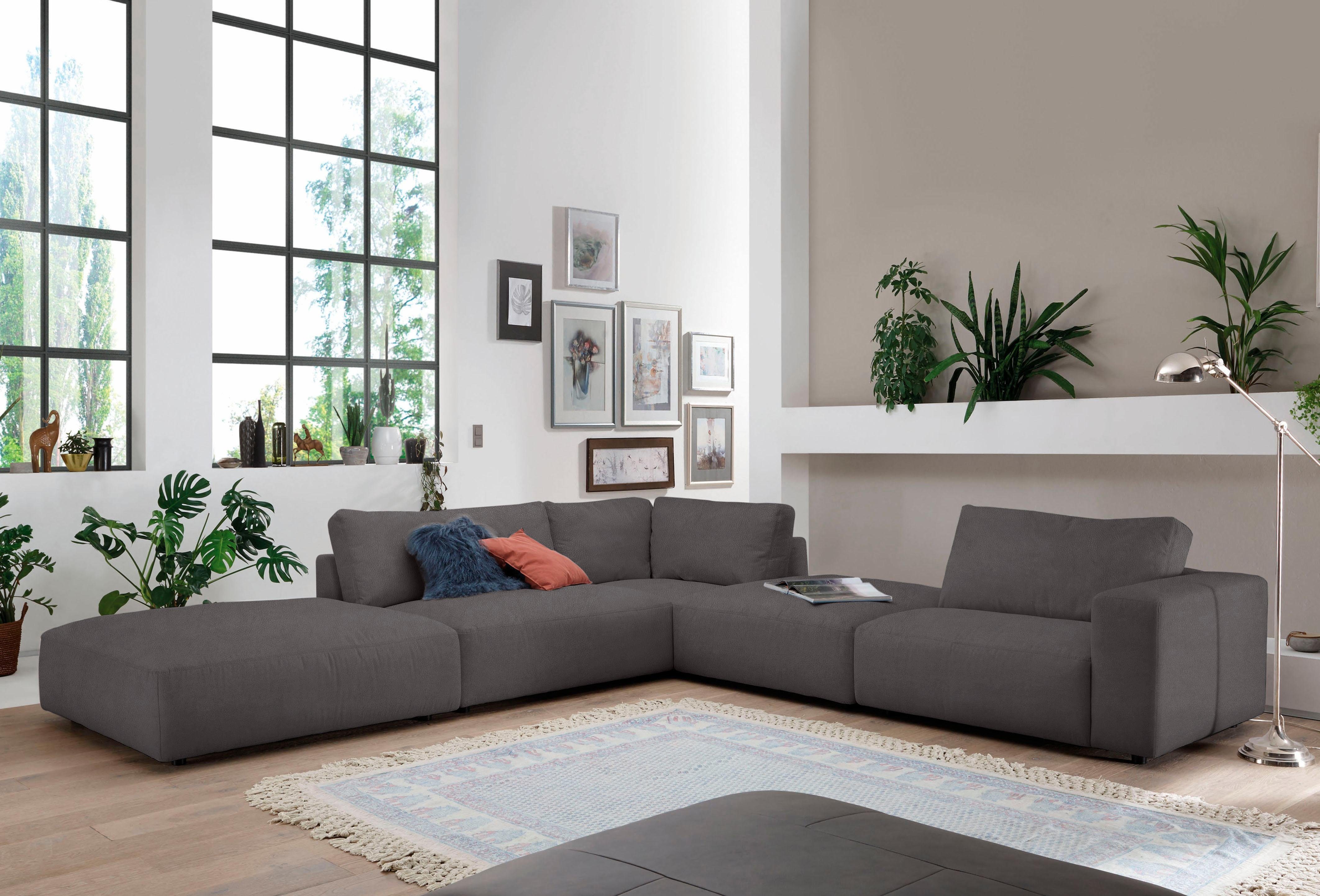 Musterring Ecksofa LUCIA L-Form, in vielen Qualitäten und 4 verschieden Nähten