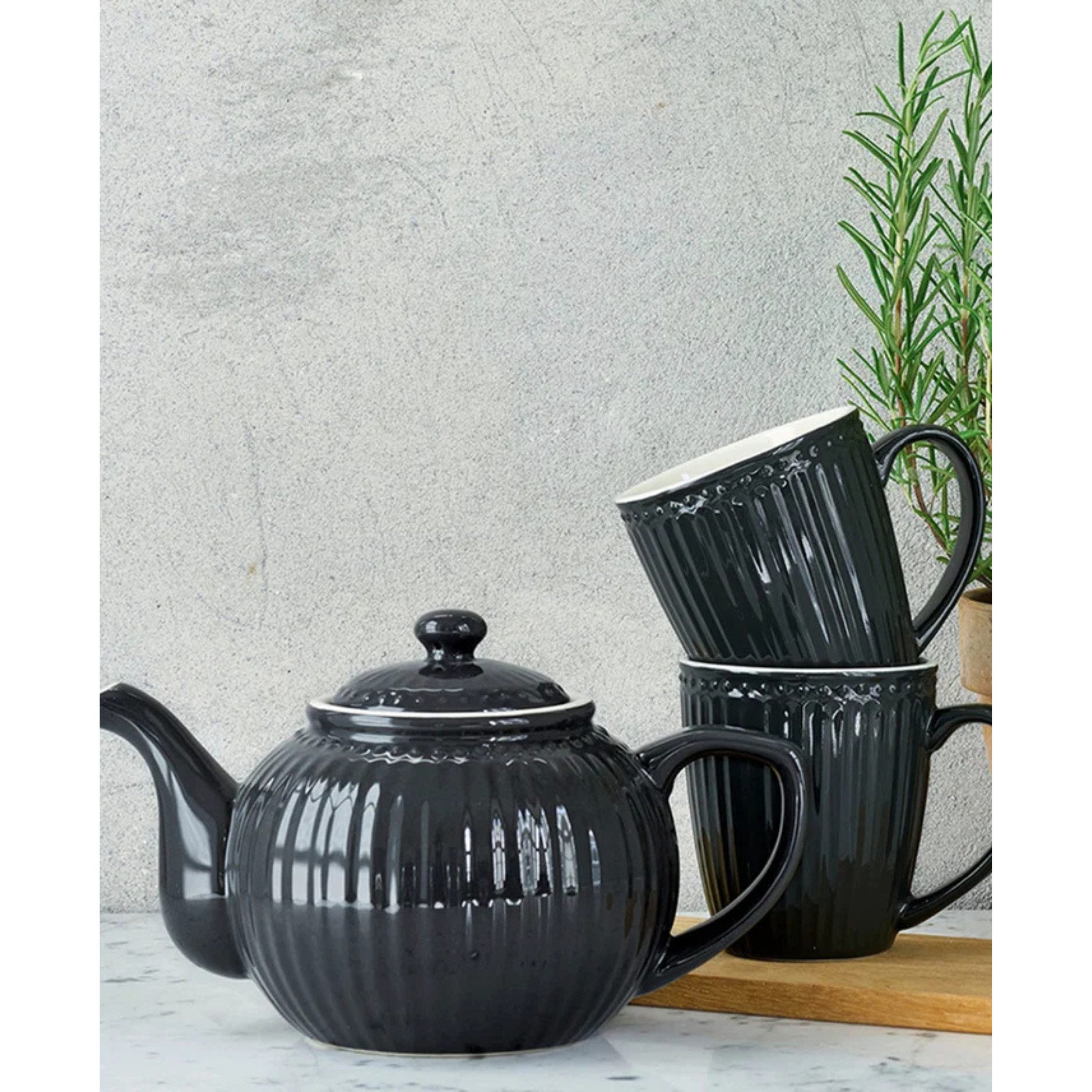 Greengate Tasse GreenGate Tasse Alice Dunkelgrau