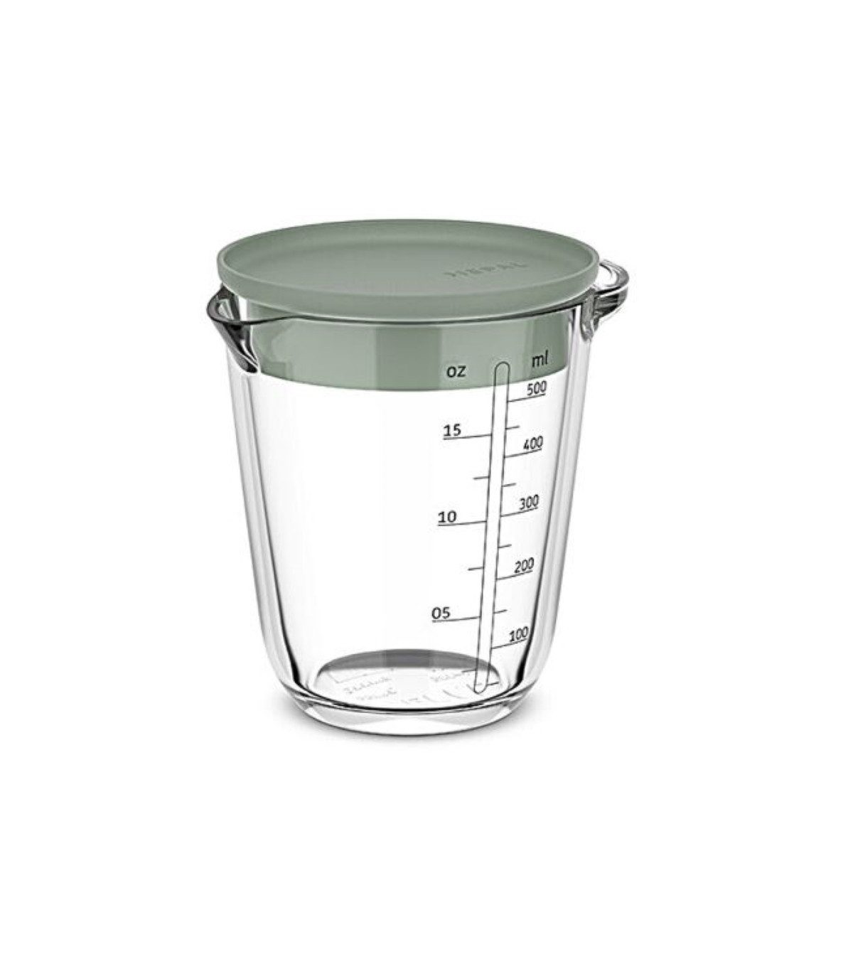 Mepal Messbecher Mepal Messbecher Chef Glas 500 ml mit Deckel - nordic sage